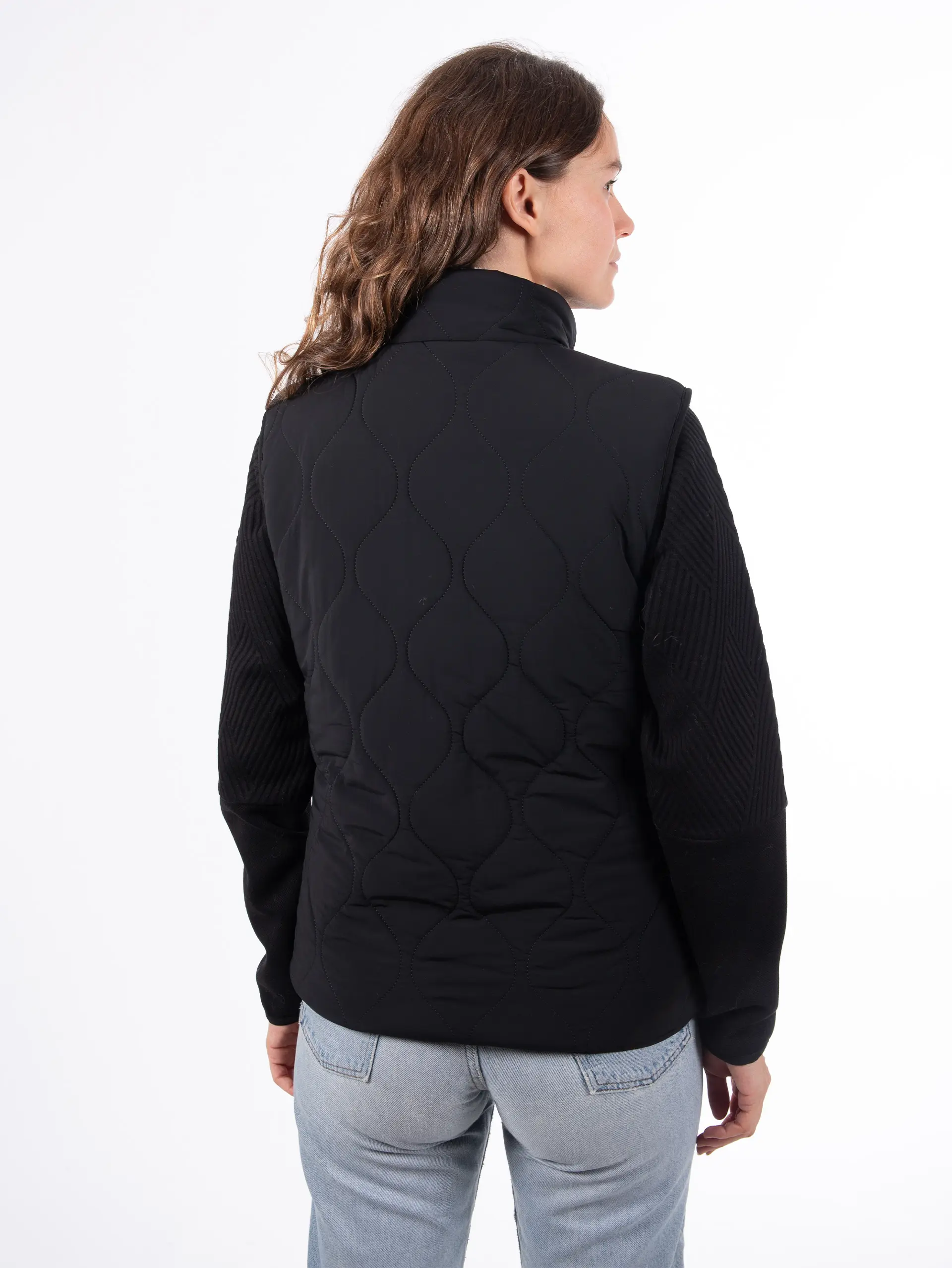 Дамски Двулицев Елек AULP CAROL SWANN/BLACK — снимка 5