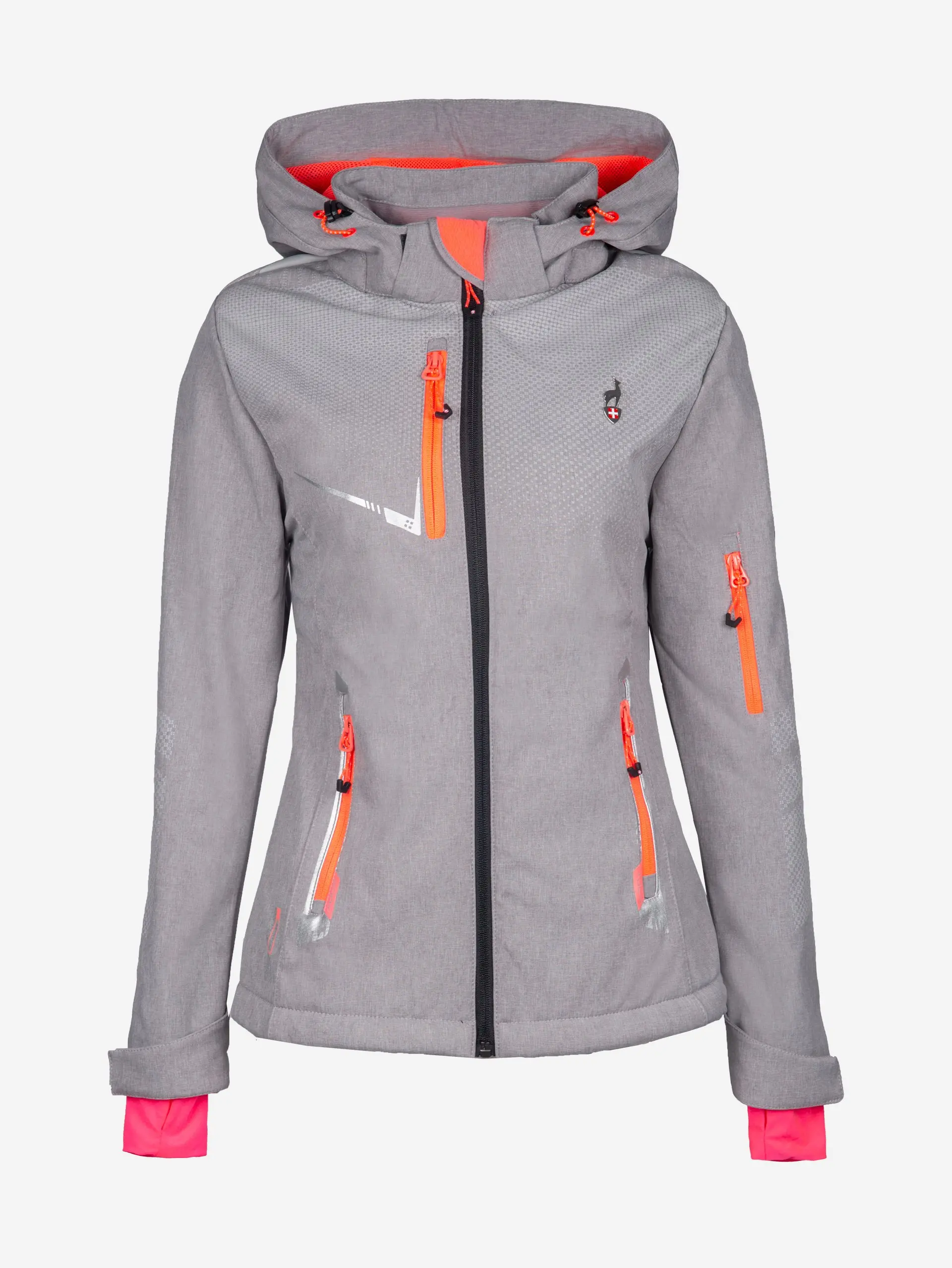 Дамско туристическо яке AULP NELKA SOFTSHELL GREY