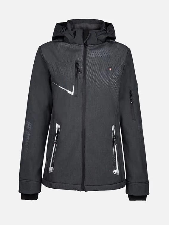 Мъжко туристическо яке AULP NEVIM SOFTSHELL ANTHRACITE