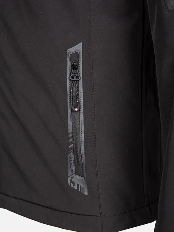 Мъжко туристическо яке AULP NEVIM SOFTSHELL BLACK — снимка 3