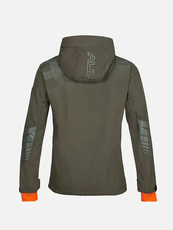 Мъжко туристическо яке AULP NEVIM SOFTSHELL KAKI — снимка 2