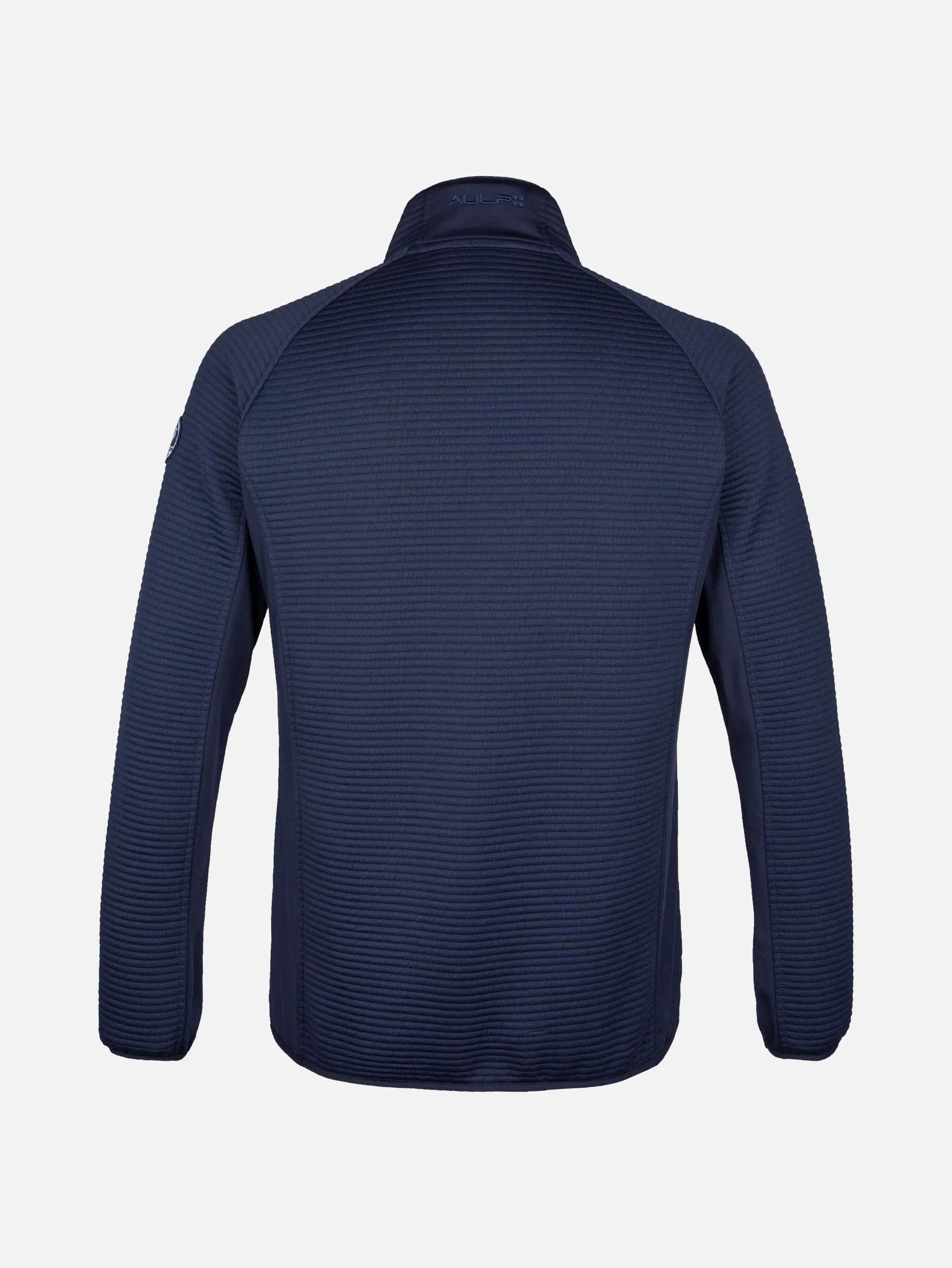 Мъжка блуза с цял цип AULP NUMIX NAVY — снимка 5