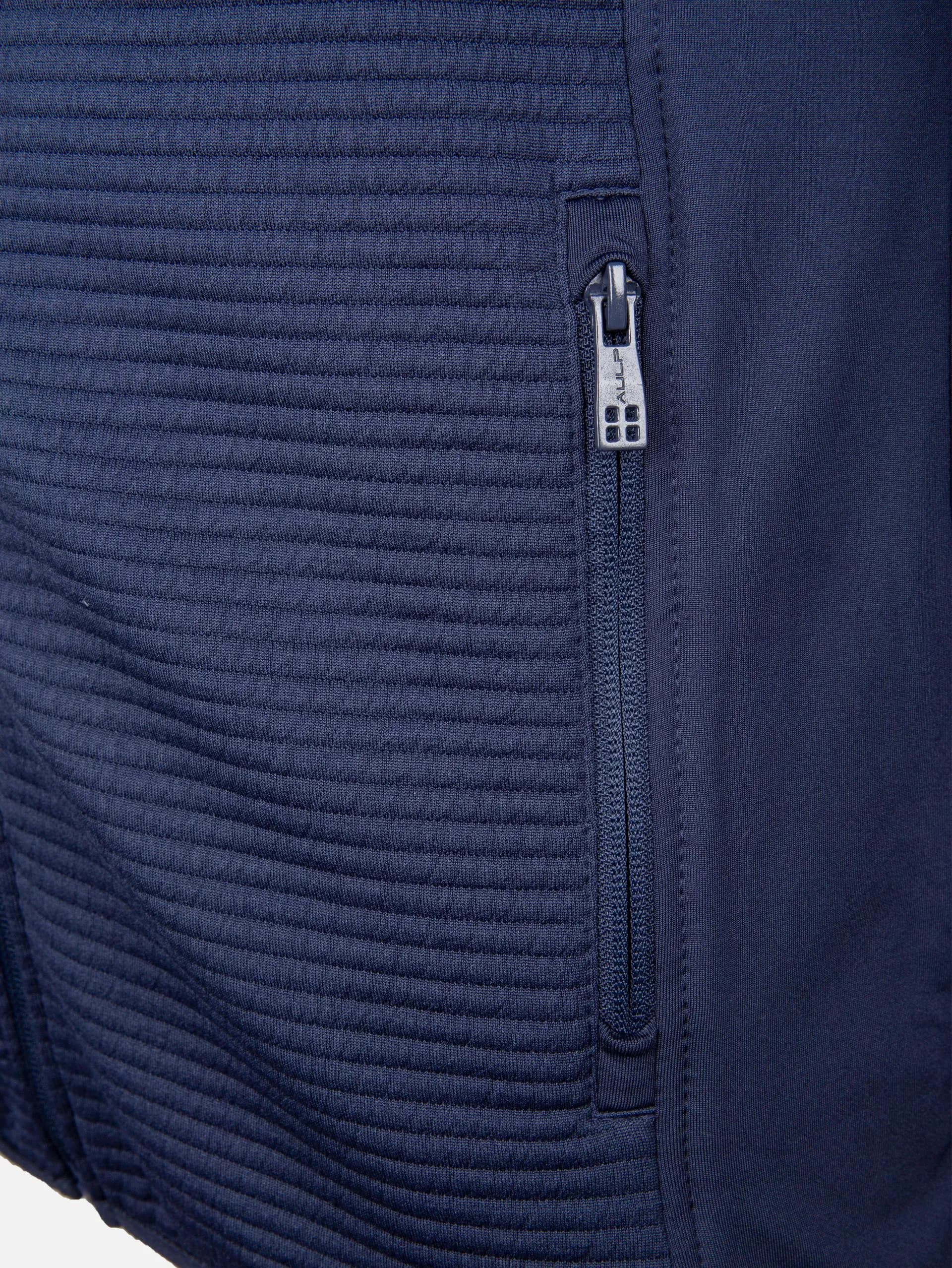 Мъжка блуза с цял цип AULP NUMIX NAVY — снимка 3