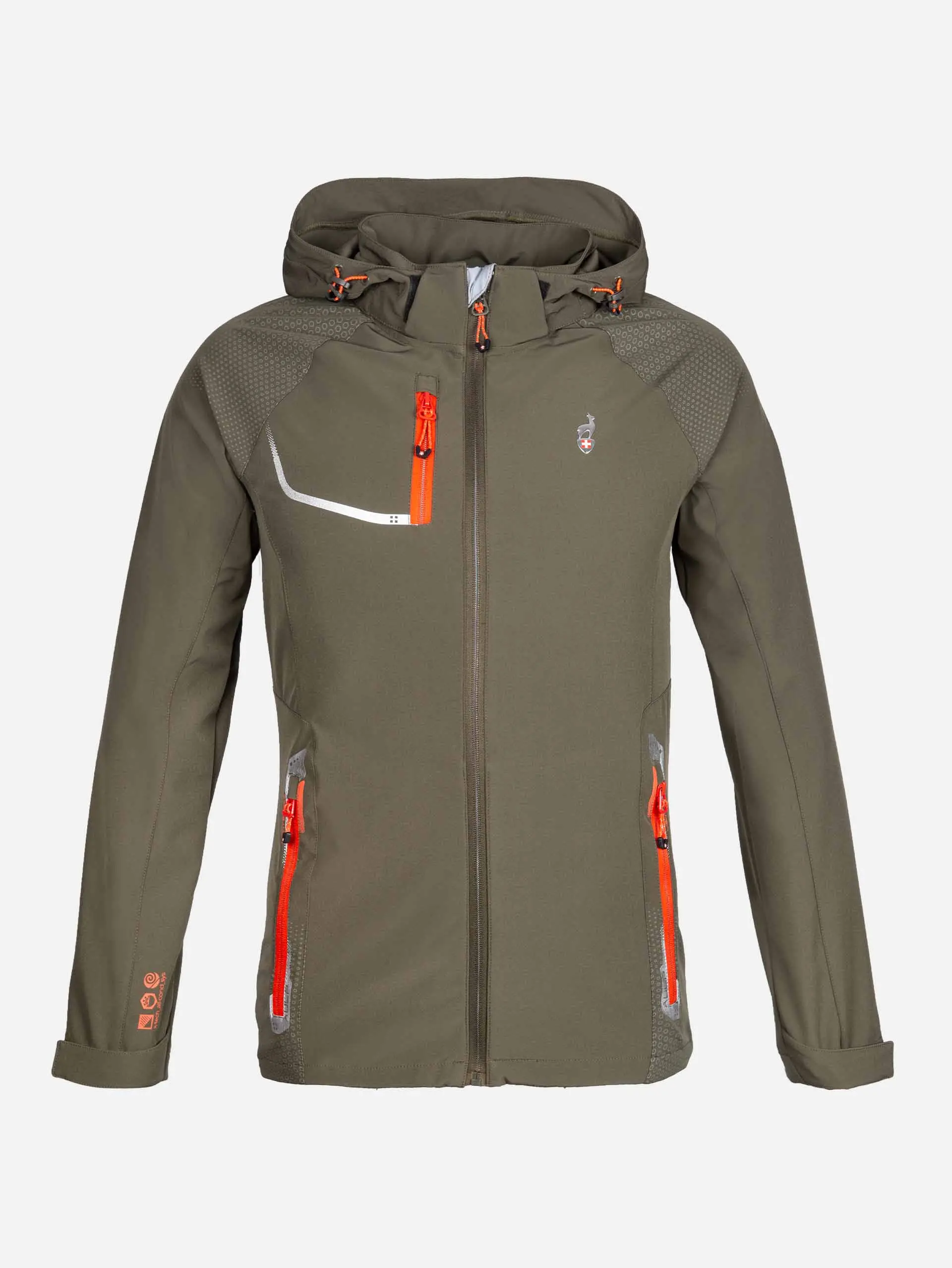 Мъжко туристическо леко яке AULP ROBIN SOFTSHELL FINE KAKI