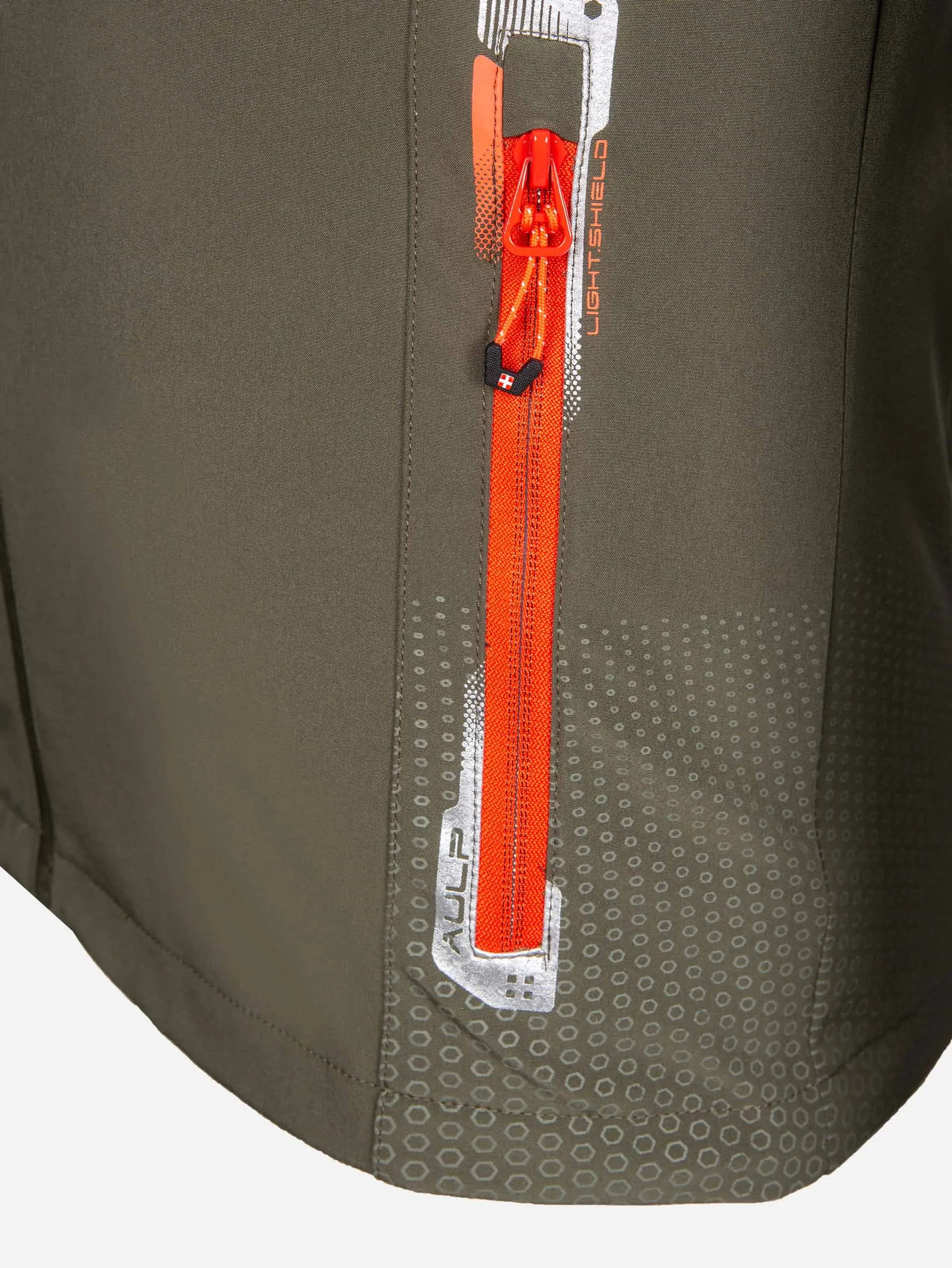 Мъжко туристическо леко яке AULP ROBIN SOFTSHELL FINE KAKI — снимка 4