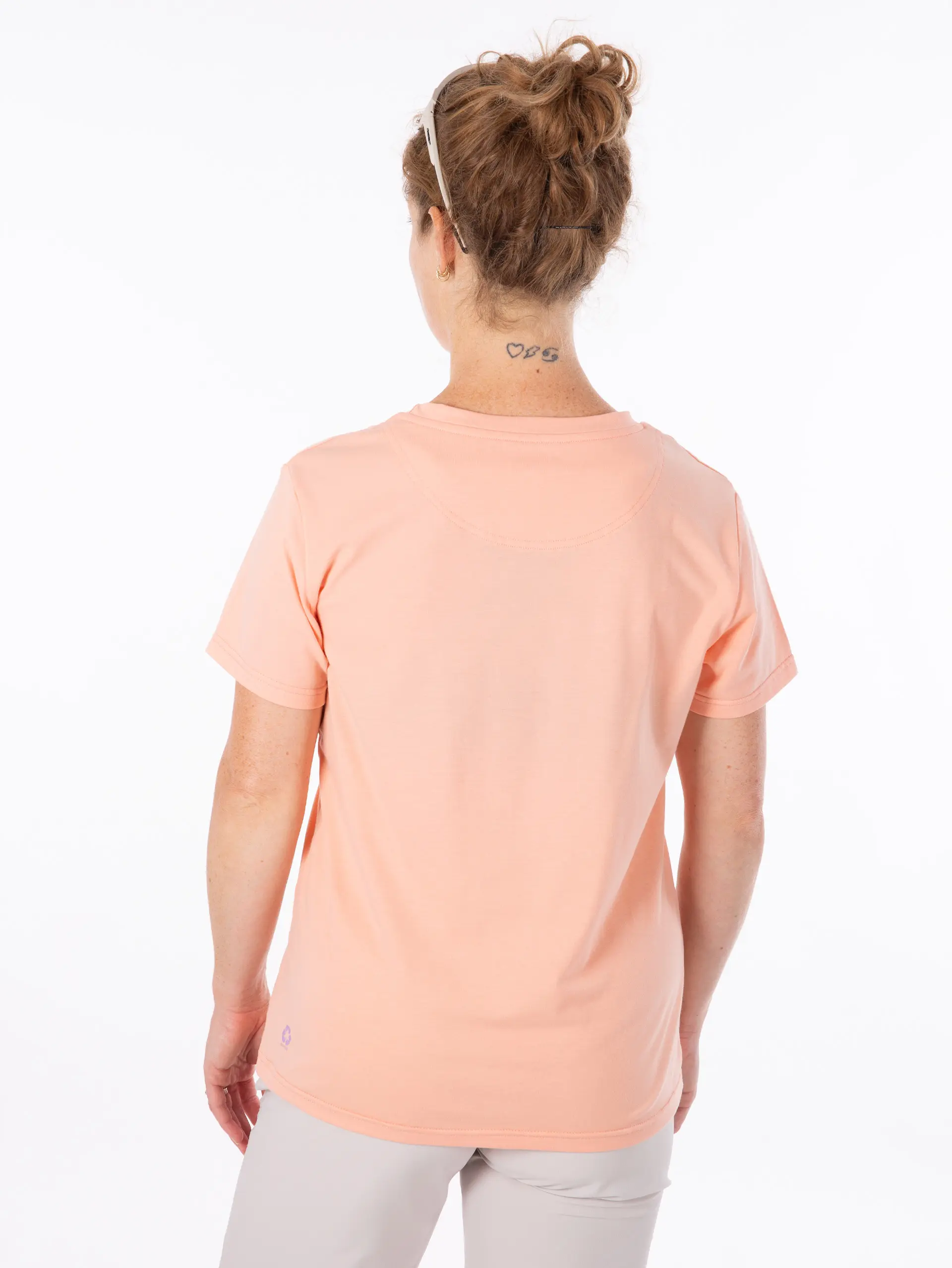 Дамска Тениска AULP ROSSI PEACH — снимка 2