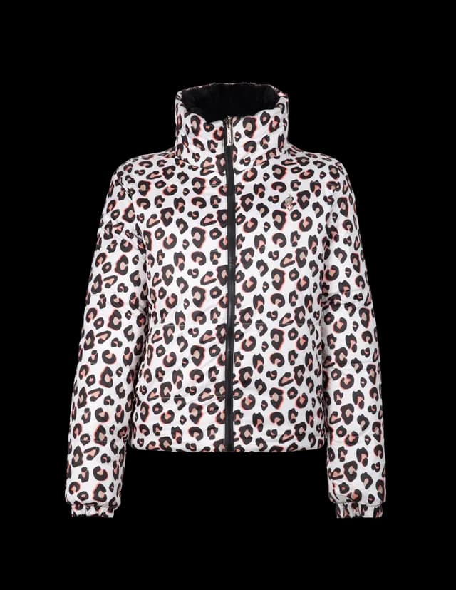 Дамско Двулицево Яке AULP VEREV BLACK/LEO — снимка 3