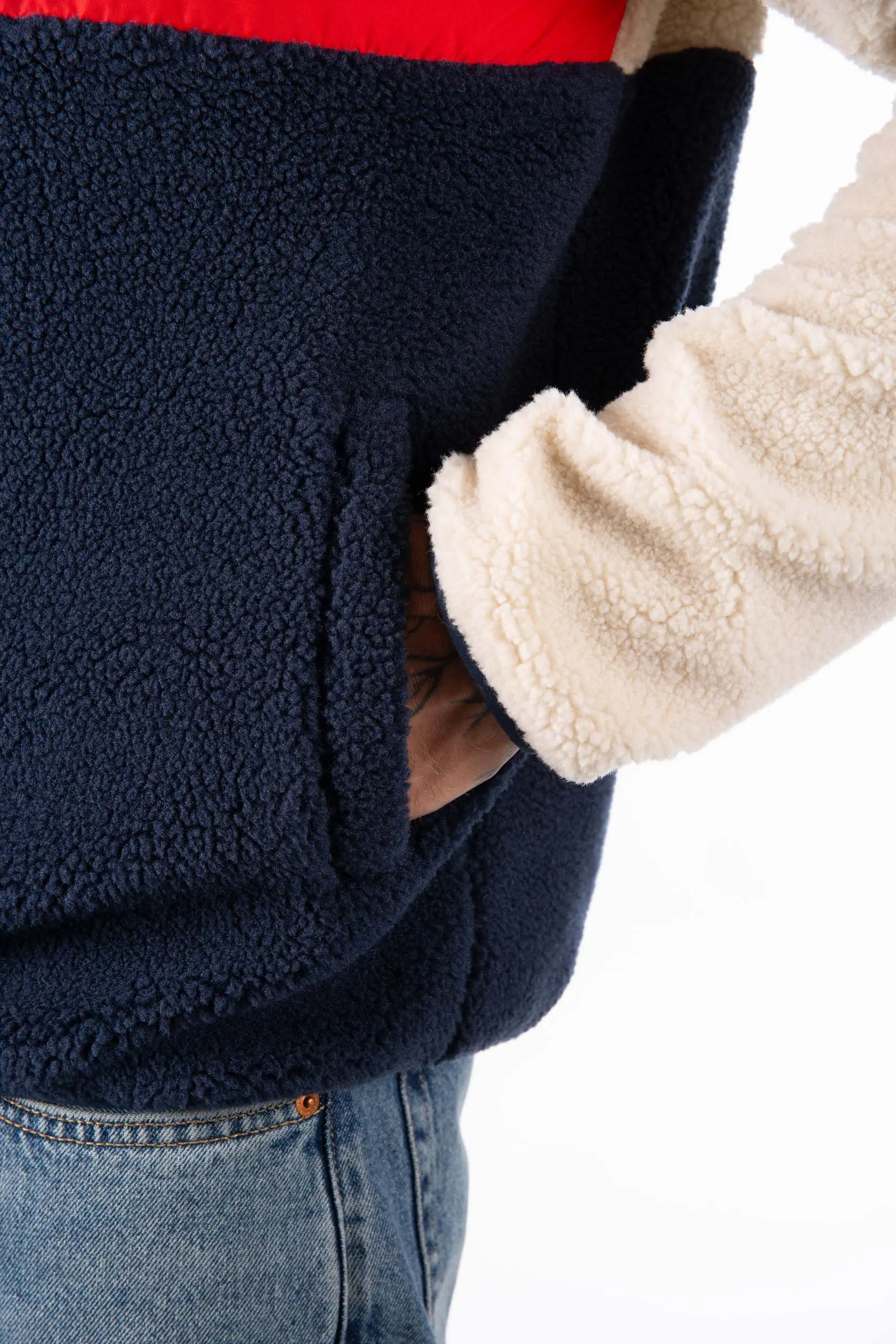 Мъжко Поларено Горнище AULP VOGUE NAVY/FLAM — view 5
