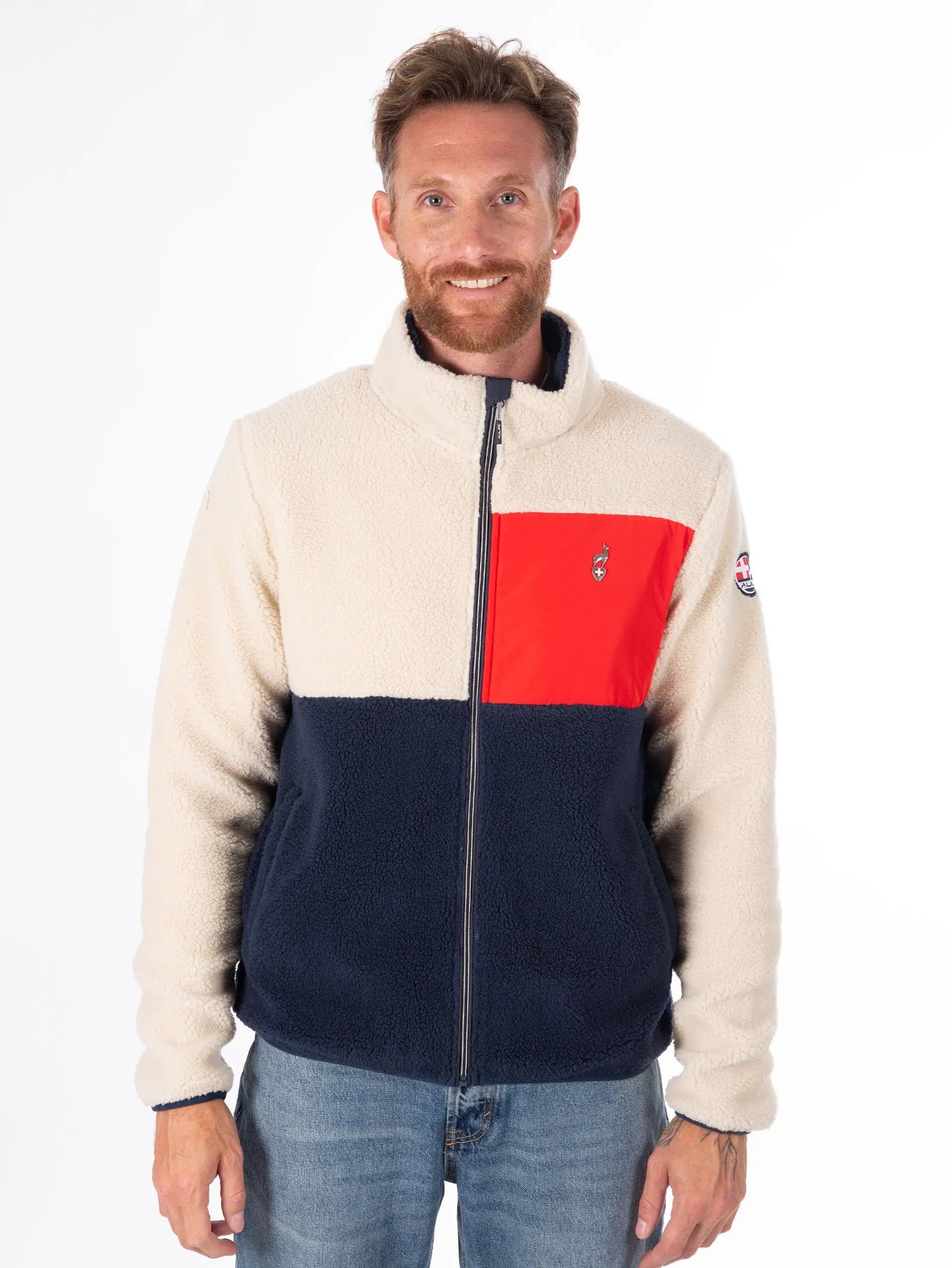 Мъжко Поларено Горнище AULP VOGUE NAVY/FLAM