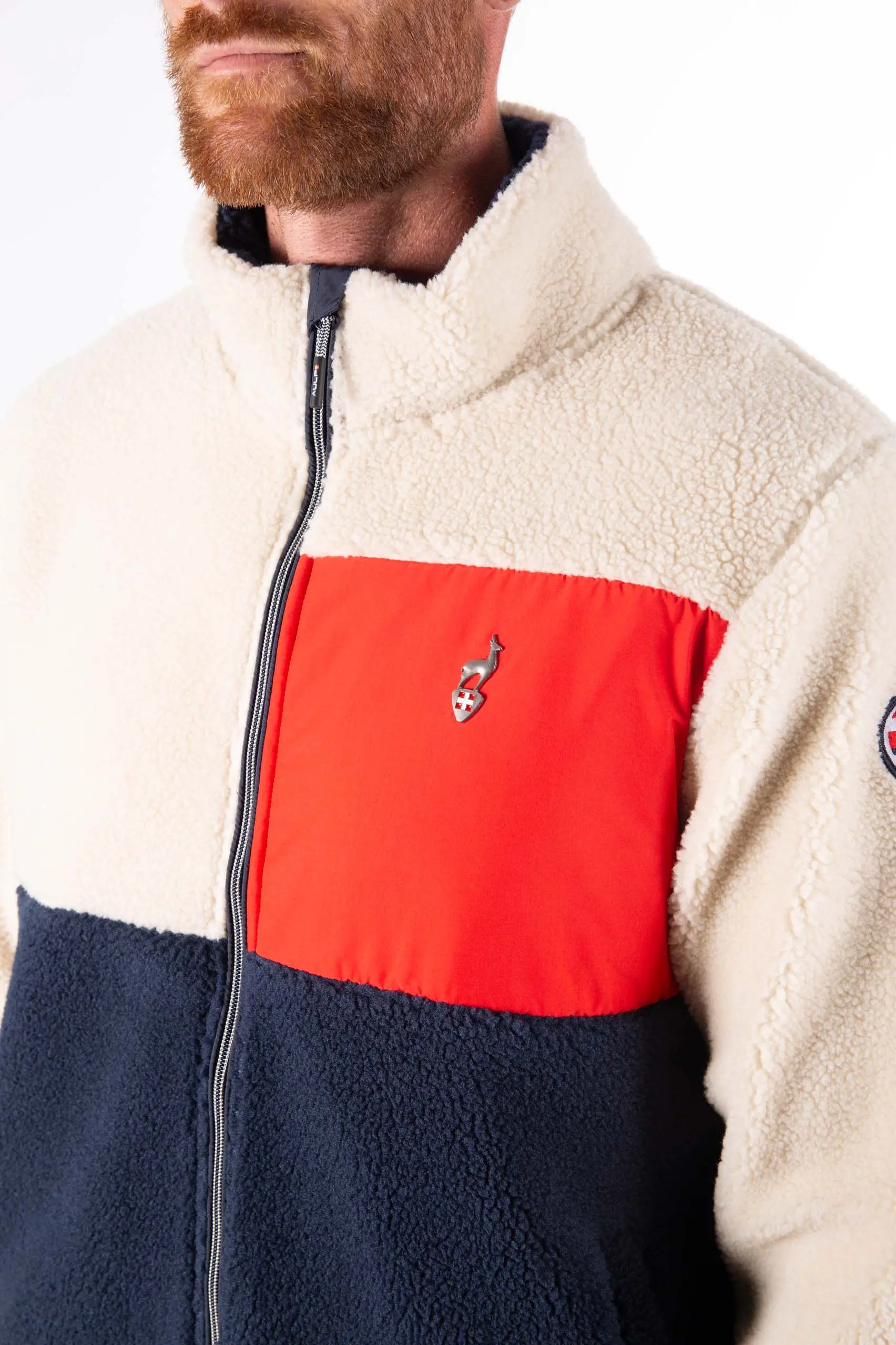 Мъжко Поларено Горнище AULP VOGUE NAVY/FLAM — view 4
