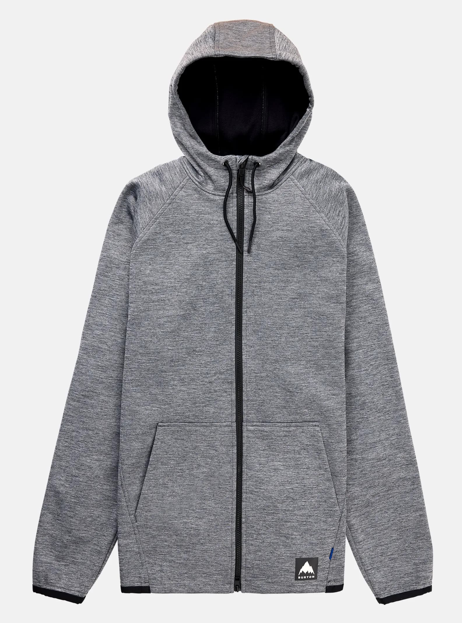 Мъжки Суитшърт Burton CROWN Weatherproof FZ TRUE BLK/HTHR