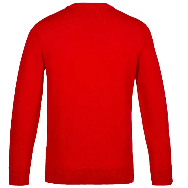 Мъжки Пуловер Duvillard M PHILIP KNIT PULLOVER RED — view 2