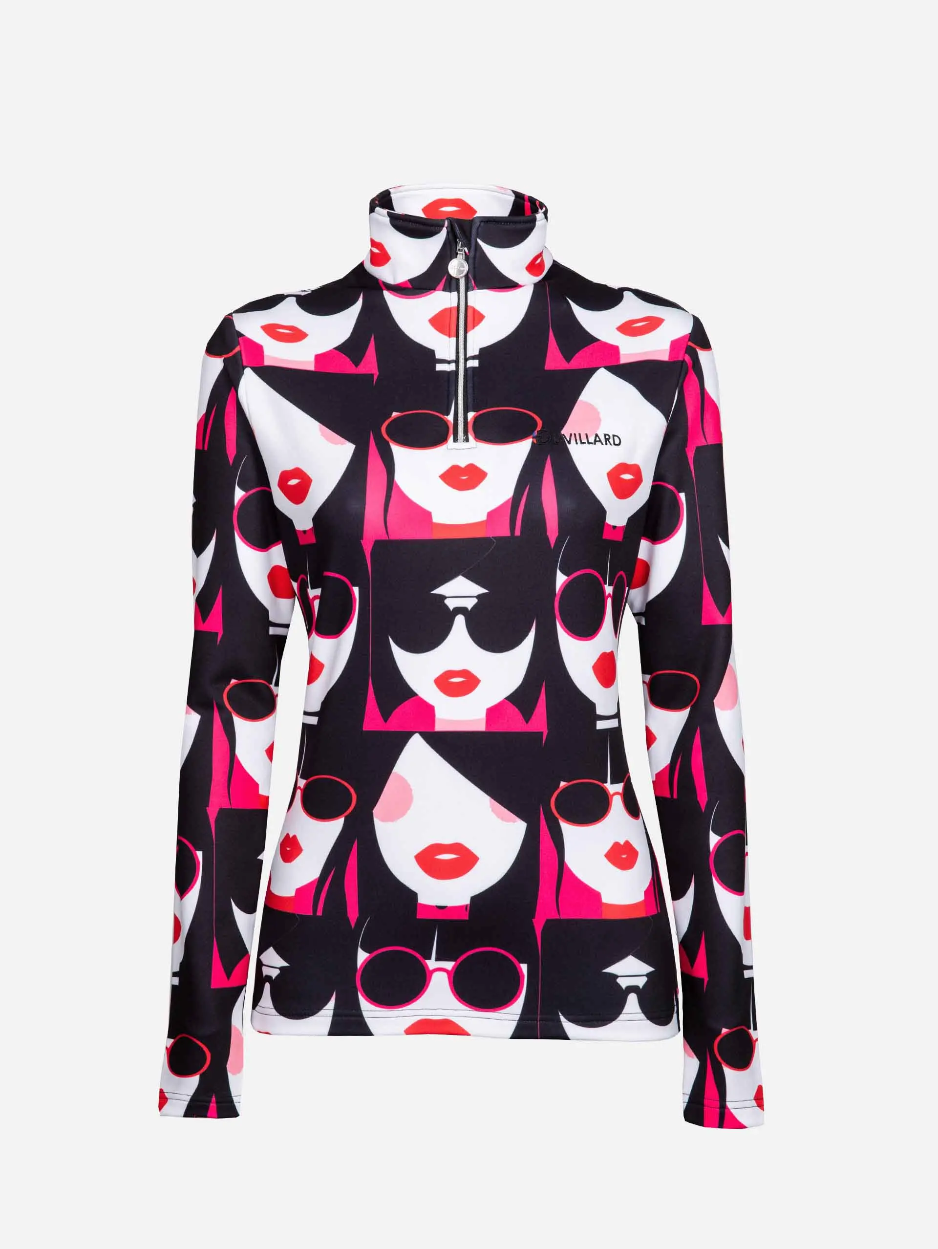 Дамска блуза с цип Duvillard MOLLY AO PRINT