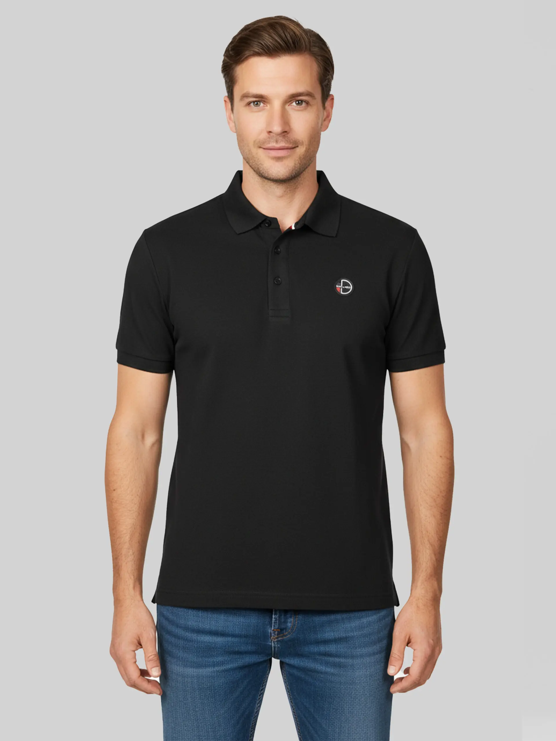 Мъжка Поло Тениска Duvillard UDI Black — снимка 4