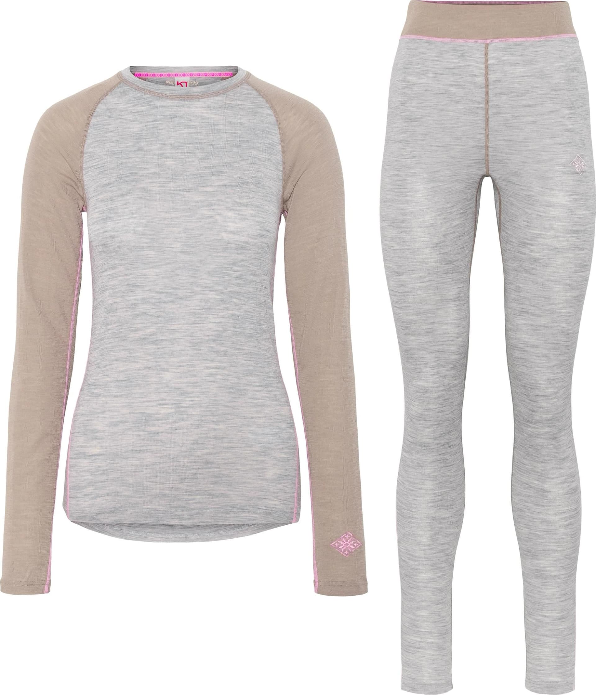 Термобельо Комплект Kari Traa KAIA Light Grey Mel