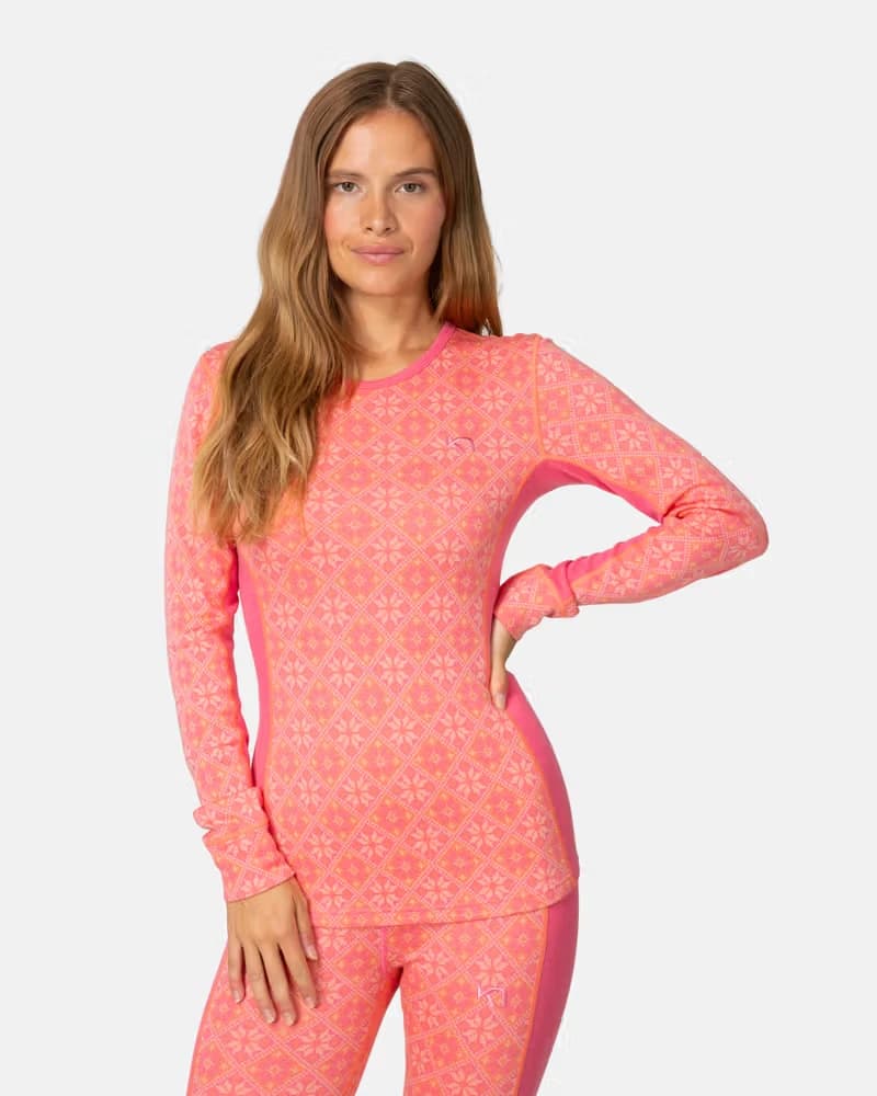 Термобельо Блуза Kari Traa ROSE LS 2.0 Bubbgm — снимка 3