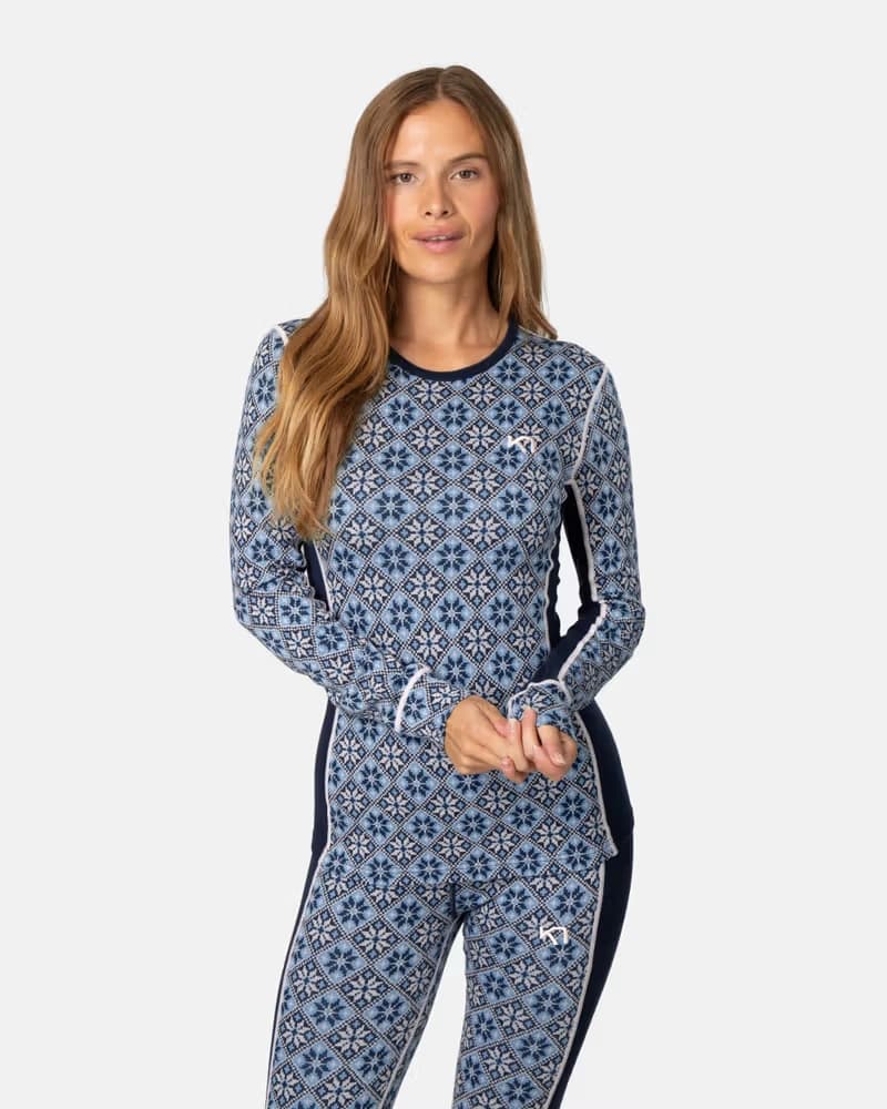 Термобельо Блуза Kari Traa ROSE LS 2.0 Dark/Navy Bl — снимка 2