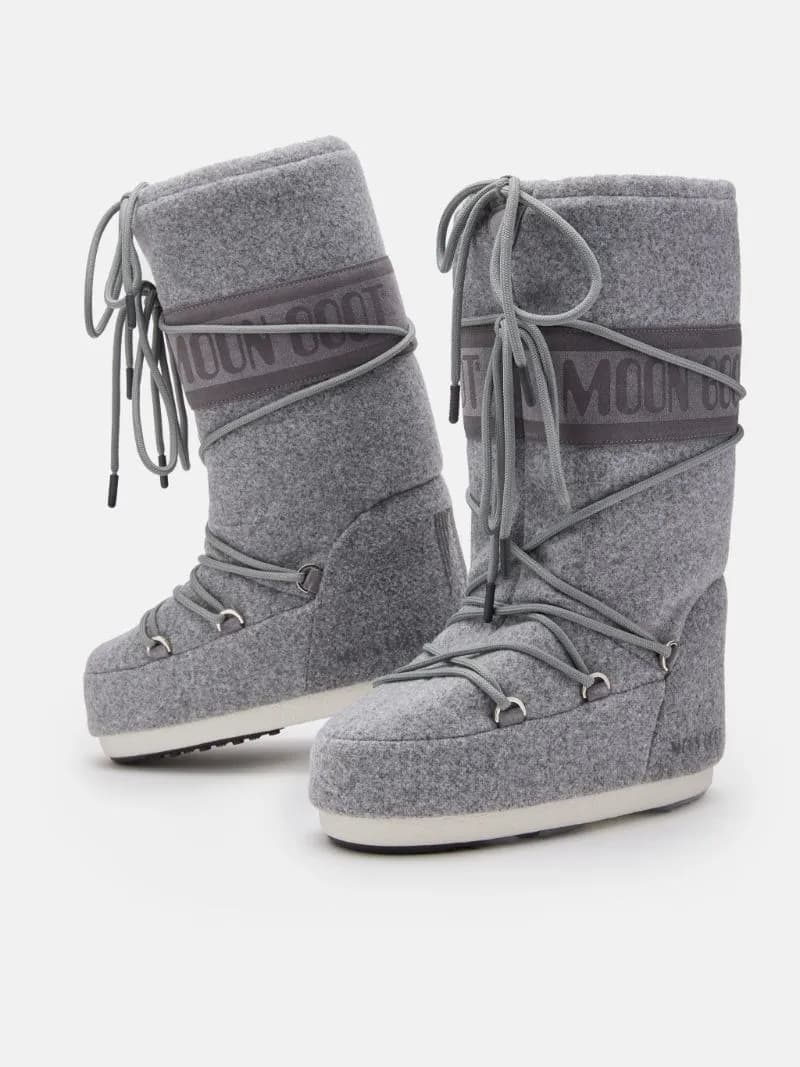 Апрески Moon Boot Icon Felt gray — view 2