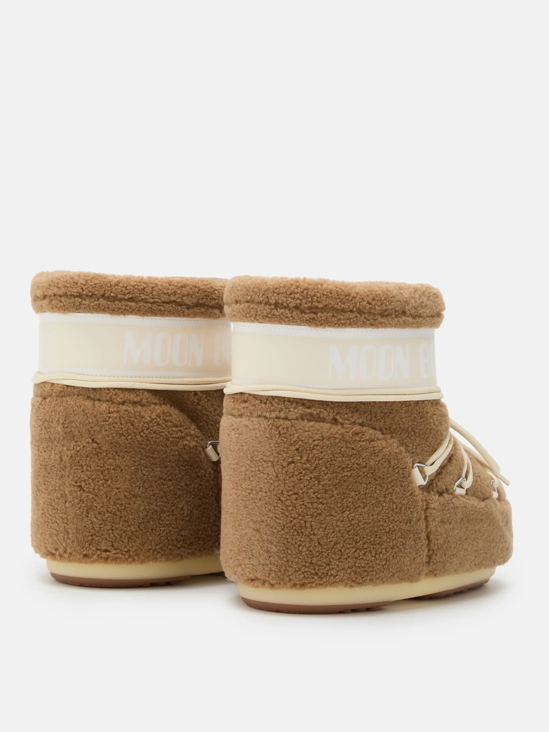 Дамски Апрески Moon Boot Icon Low Fleece Camel — снимка 3