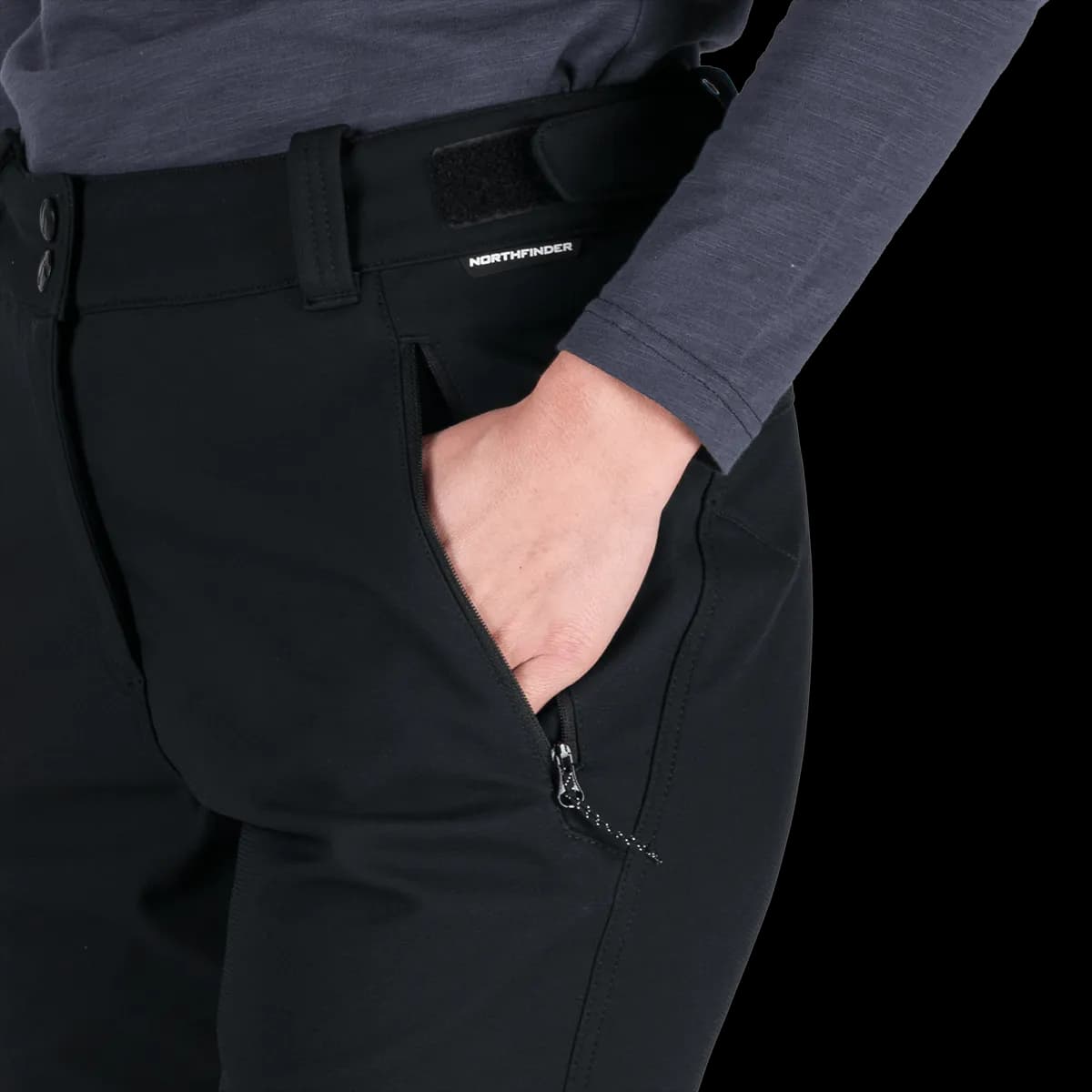 Дамски Туристически Панталон Northfinder black LEIGH — снимка 5