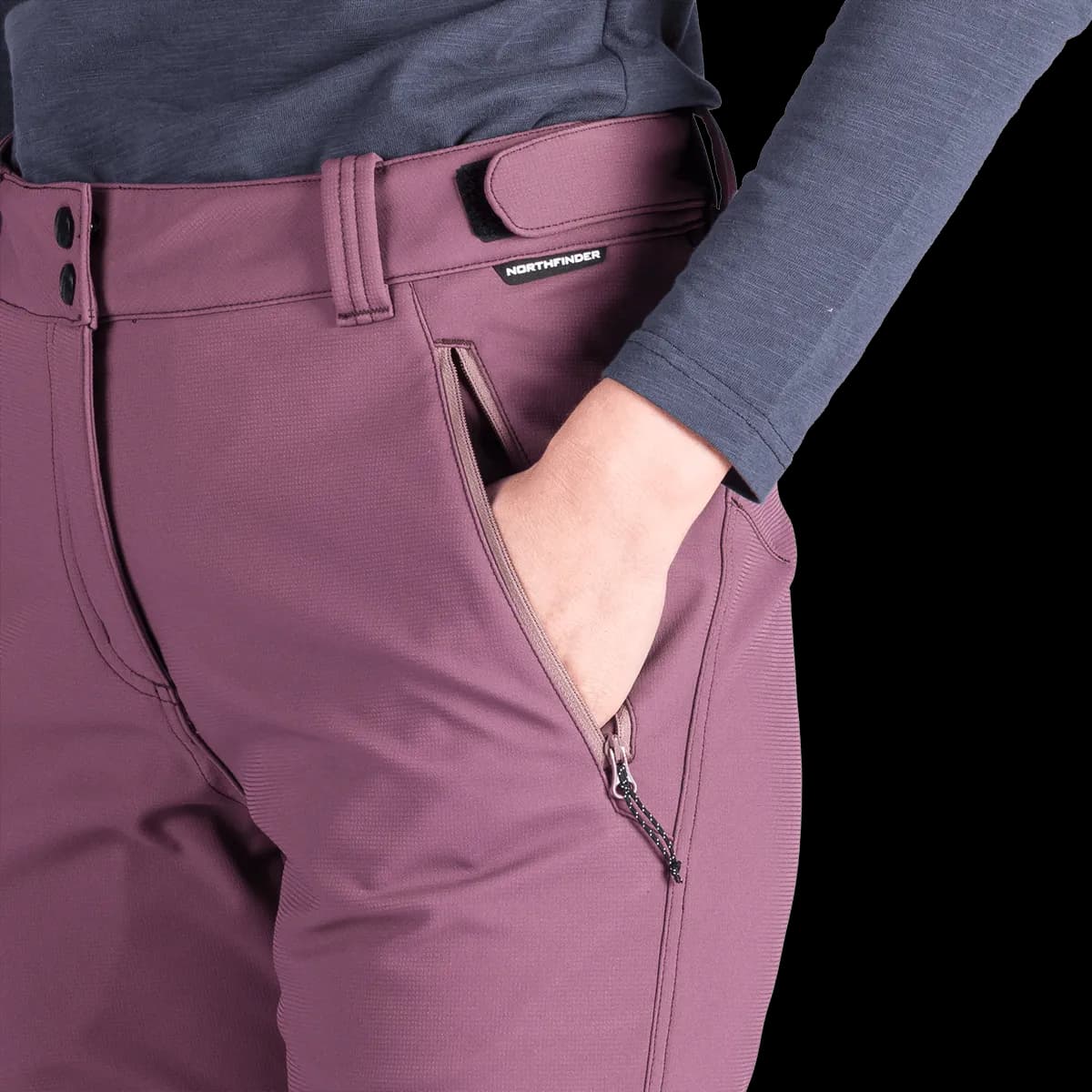 Дамски Туристически Панталон Northfinder purplegrape LEIGH — снимка 5