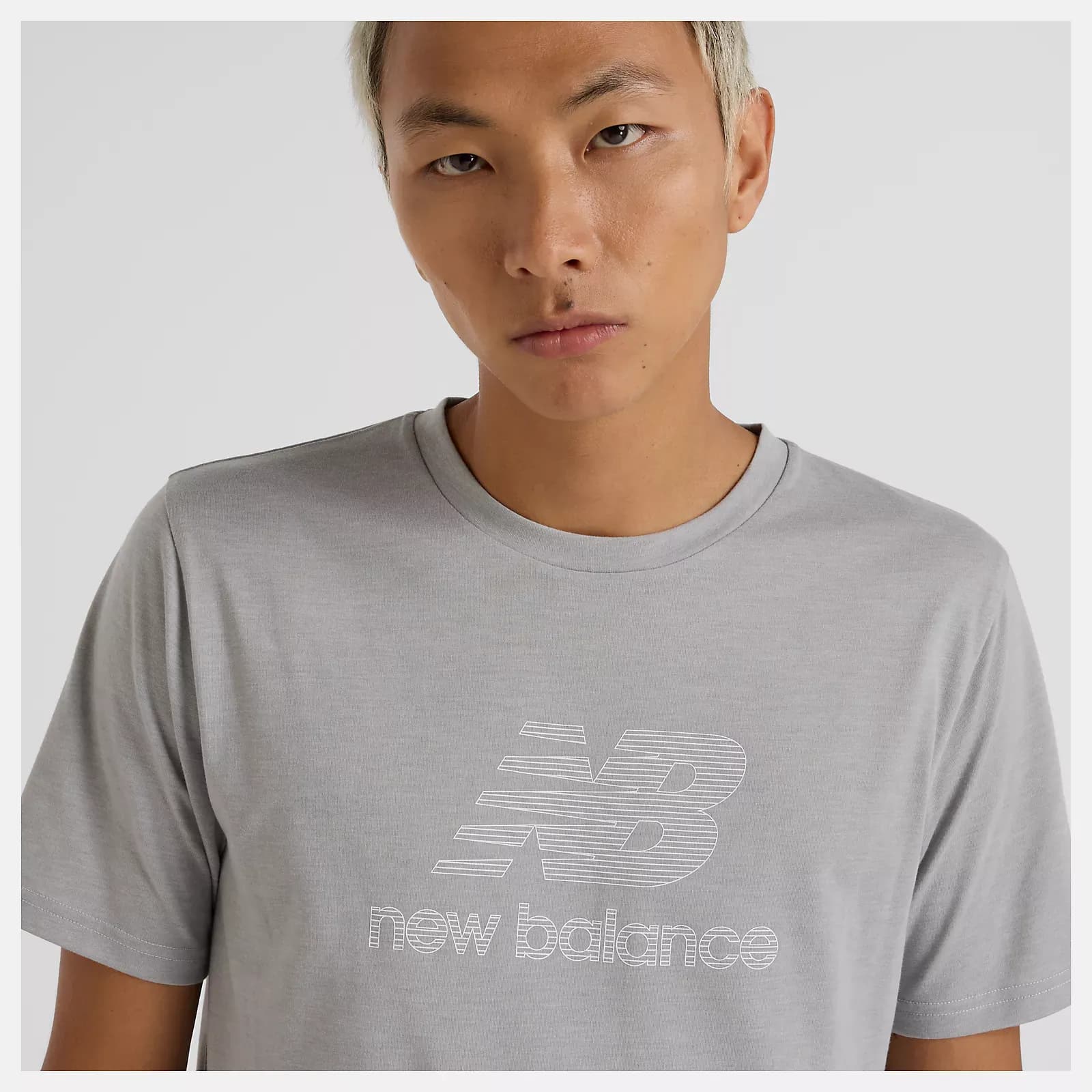 Мъжка Тениска New Balance HEATHERTECH LOGO — снимка 3