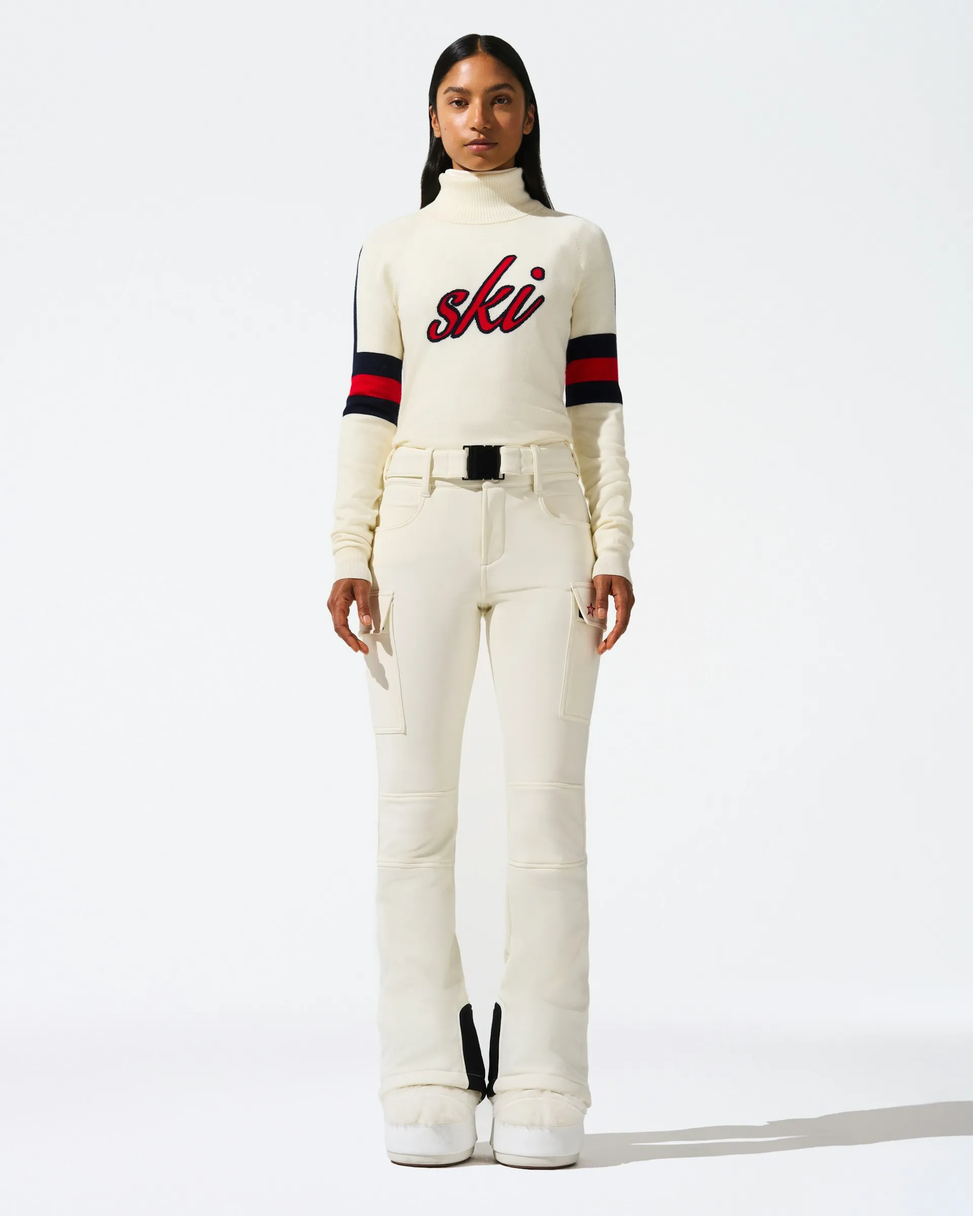 Дамски пуловер Perfect Moment Neve wool sweater snow white — снимка 2