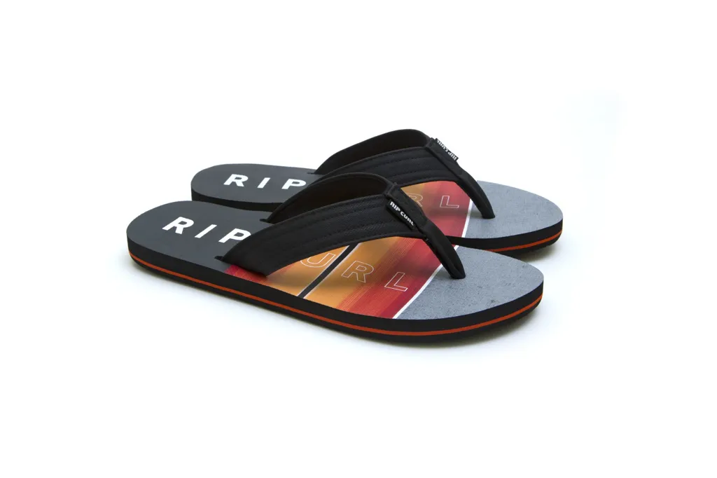 Мъжки Джапанки Rip Curl RIPPER-BLACK/ORANGE/BL — снимка 3