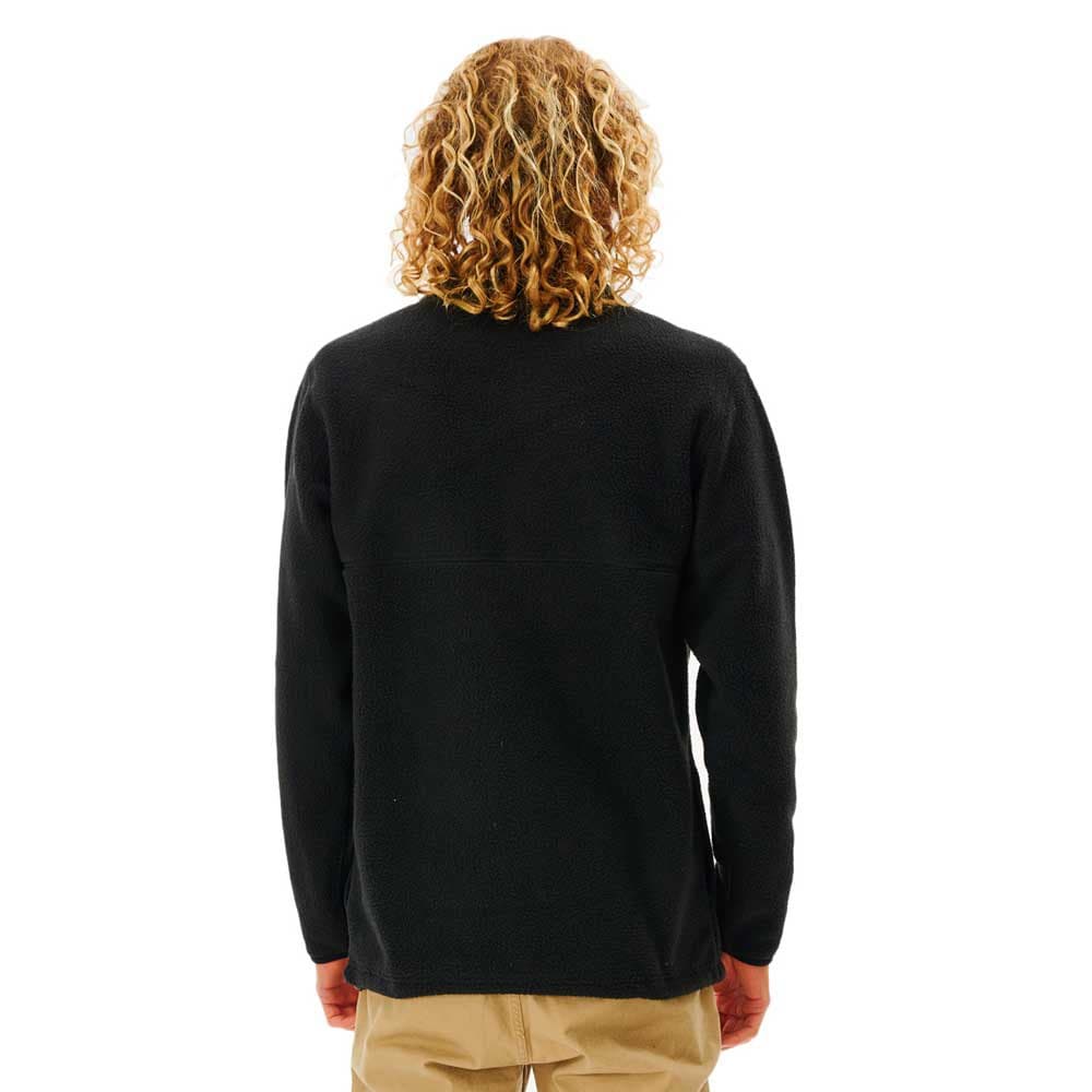 Мъжка блуза с цял цип Rip Curl M RINCON ZIP CREW POLAR FLEECE BLACK — снимка 4