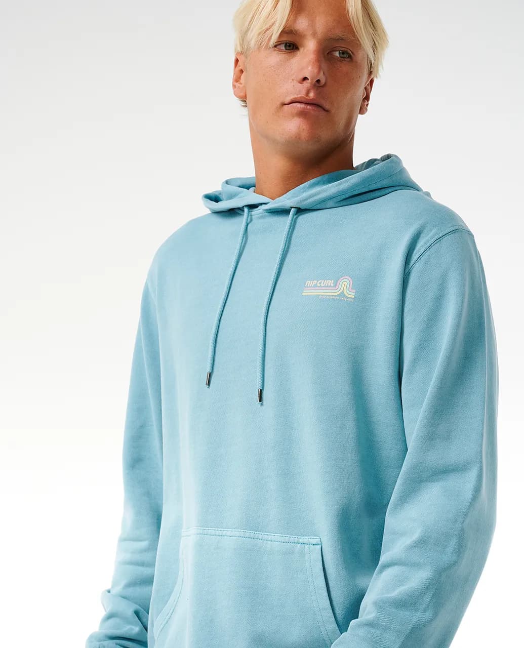 Мъжки Суитшърт Rip Curl SURF REVIVAL HOOD DUSTY BLUE — снимка 2