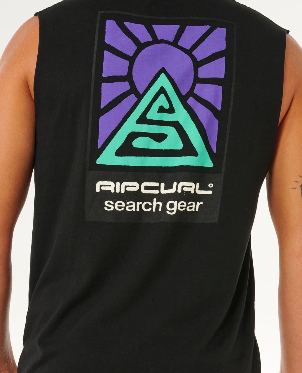 Мъжки Потник Rip Curl SEARCH DAWN MUSCLE BLACK — снимка 3