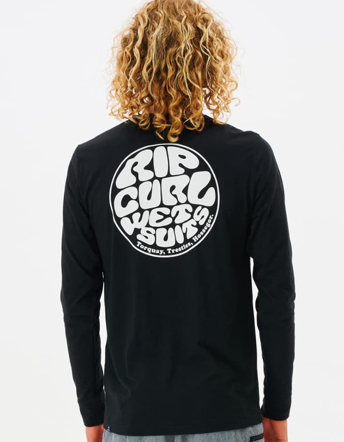 Мъжка Блуза Ликра Rip Curl ICONS OF SURF UPF L/S BLACK — снимка 2