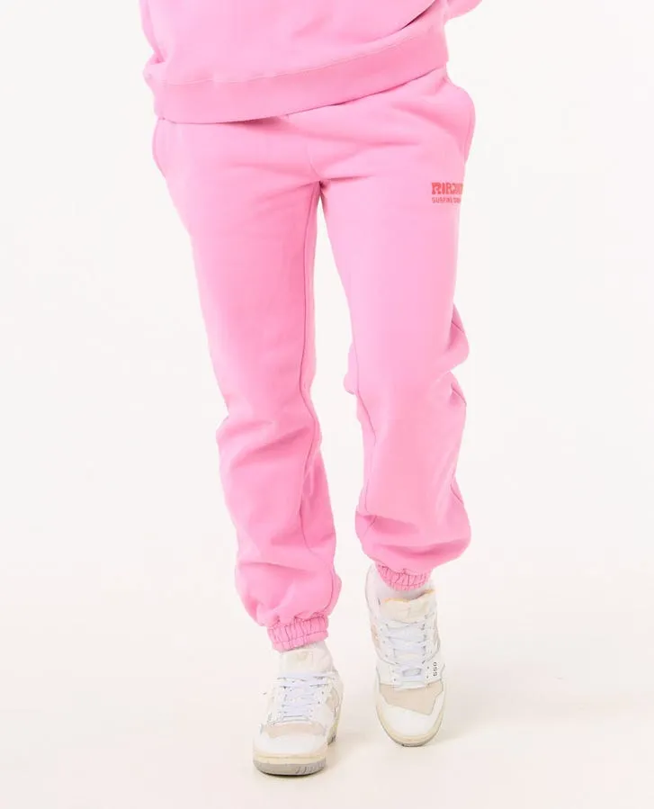 Дамско Спортно Долнище Панталон Rip Curl SURF PUFF TRACK PANT PINK