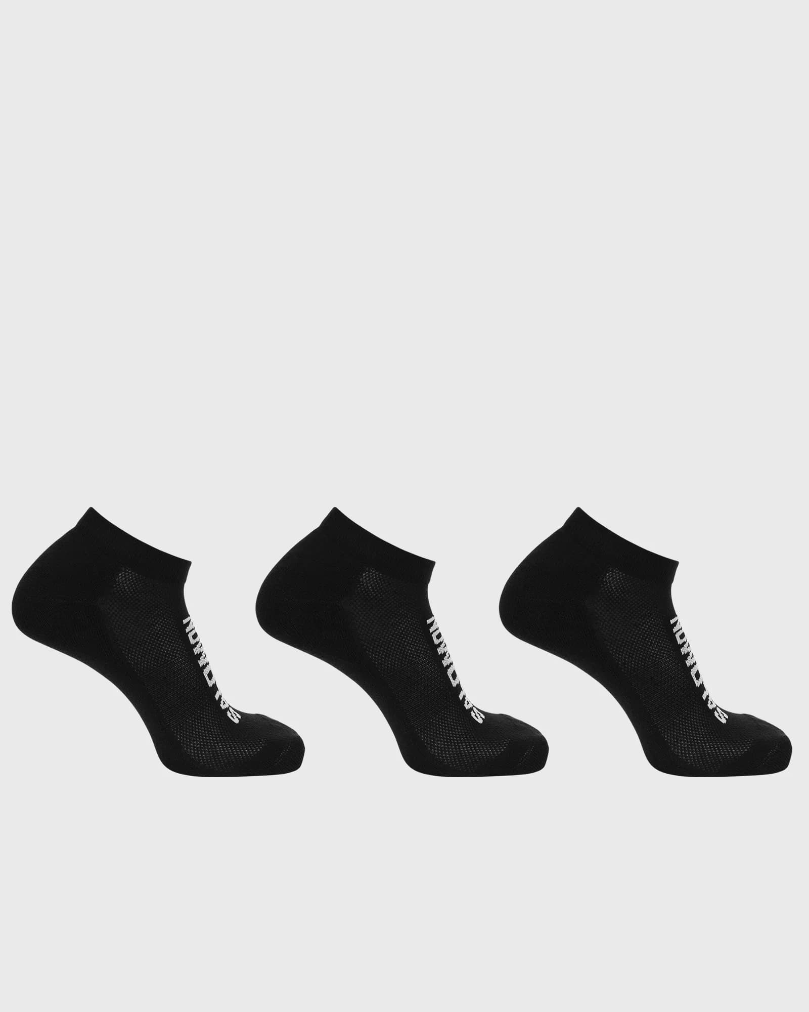 Чорапи Salomon EVERYDAY LOW 3-PACK BLACK — снимка 2