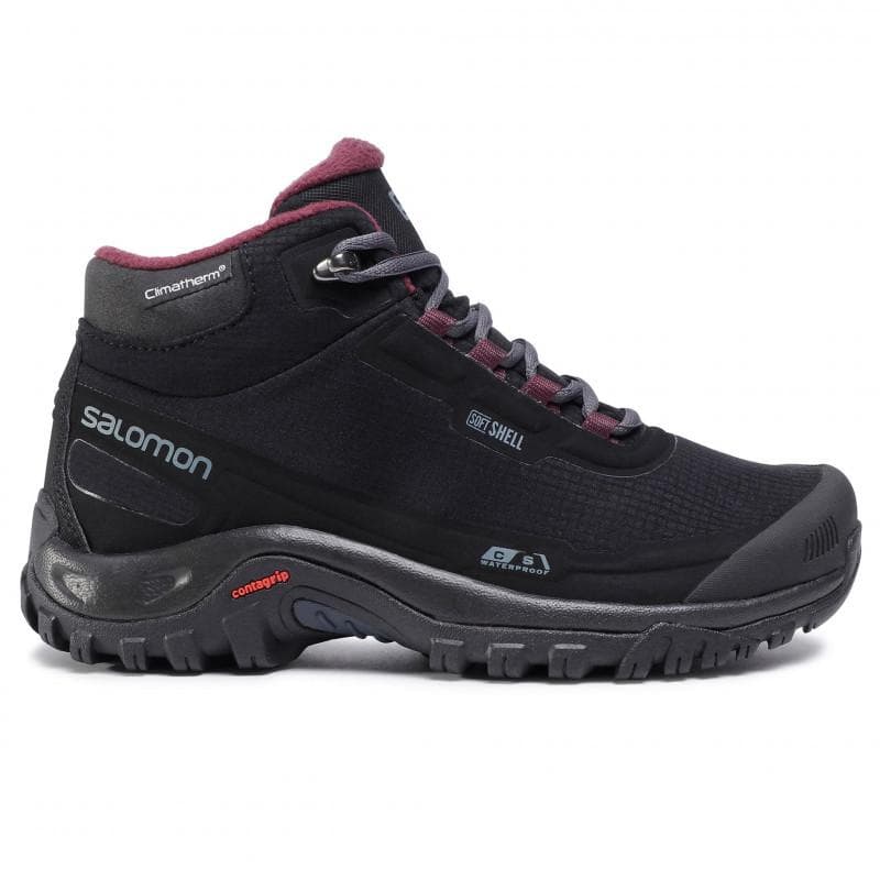 Дамски Зимни Обувки Salomon SHELTER CS WP W BK/EBONY/WINETASTI