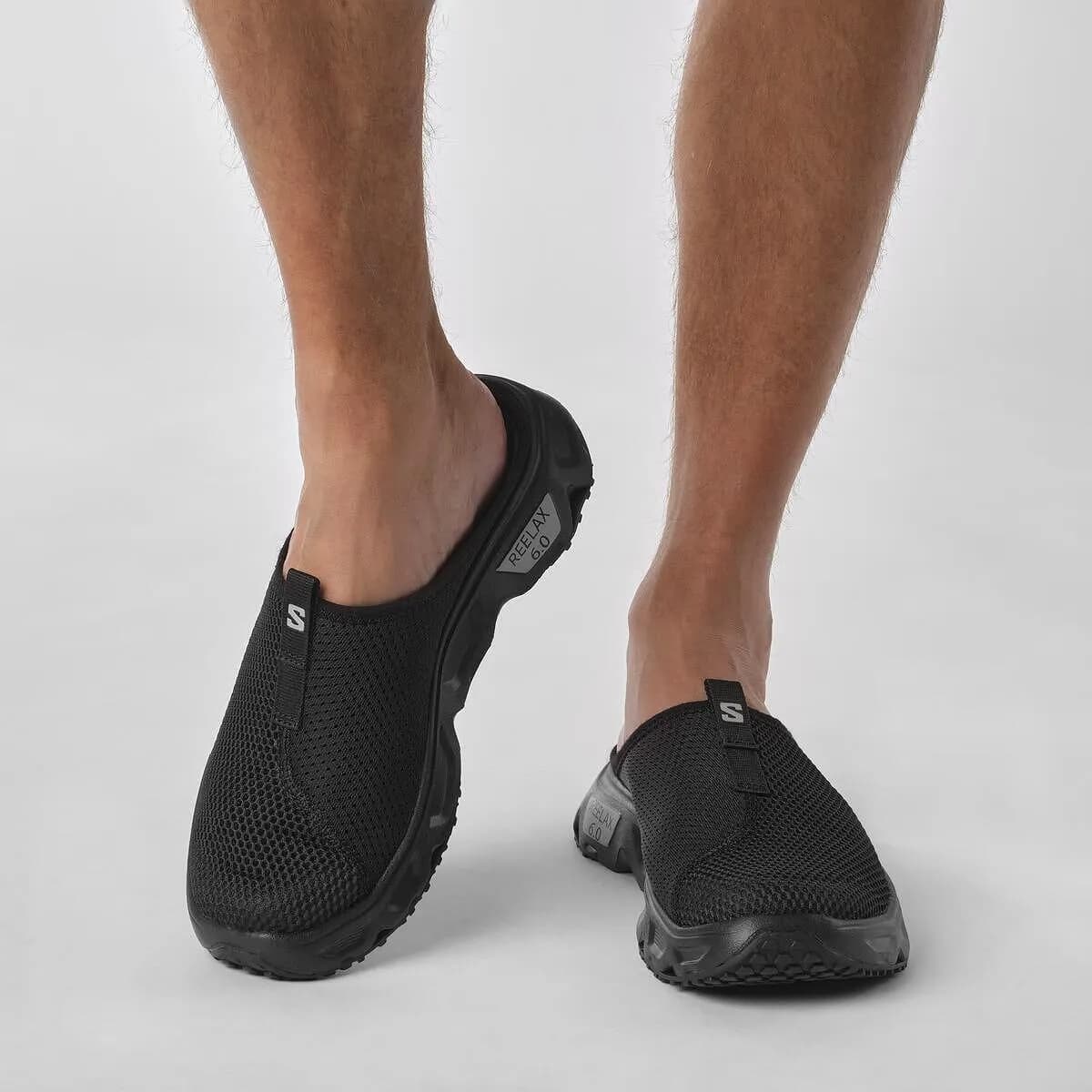 Мъжки Обувки Salomon REELAX SLIDE 6.0 Black/Black/Alloy — view 6