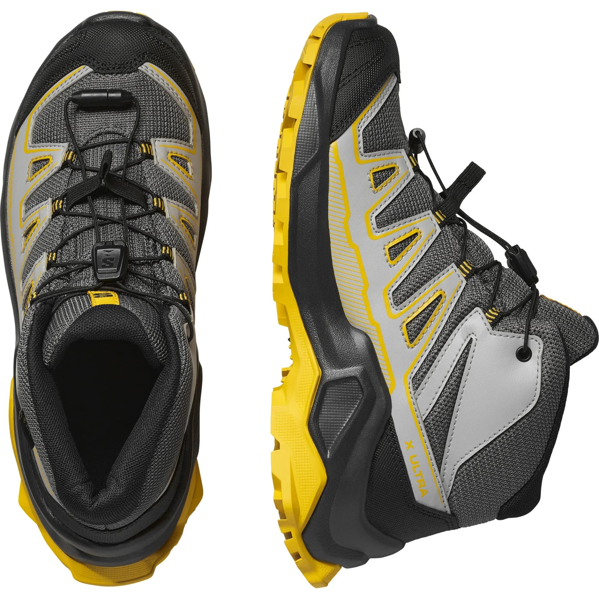 Детски Туристически Обувки Salomon X ULTRA MID GTX J Clrock/Black/Spi — снимка 5