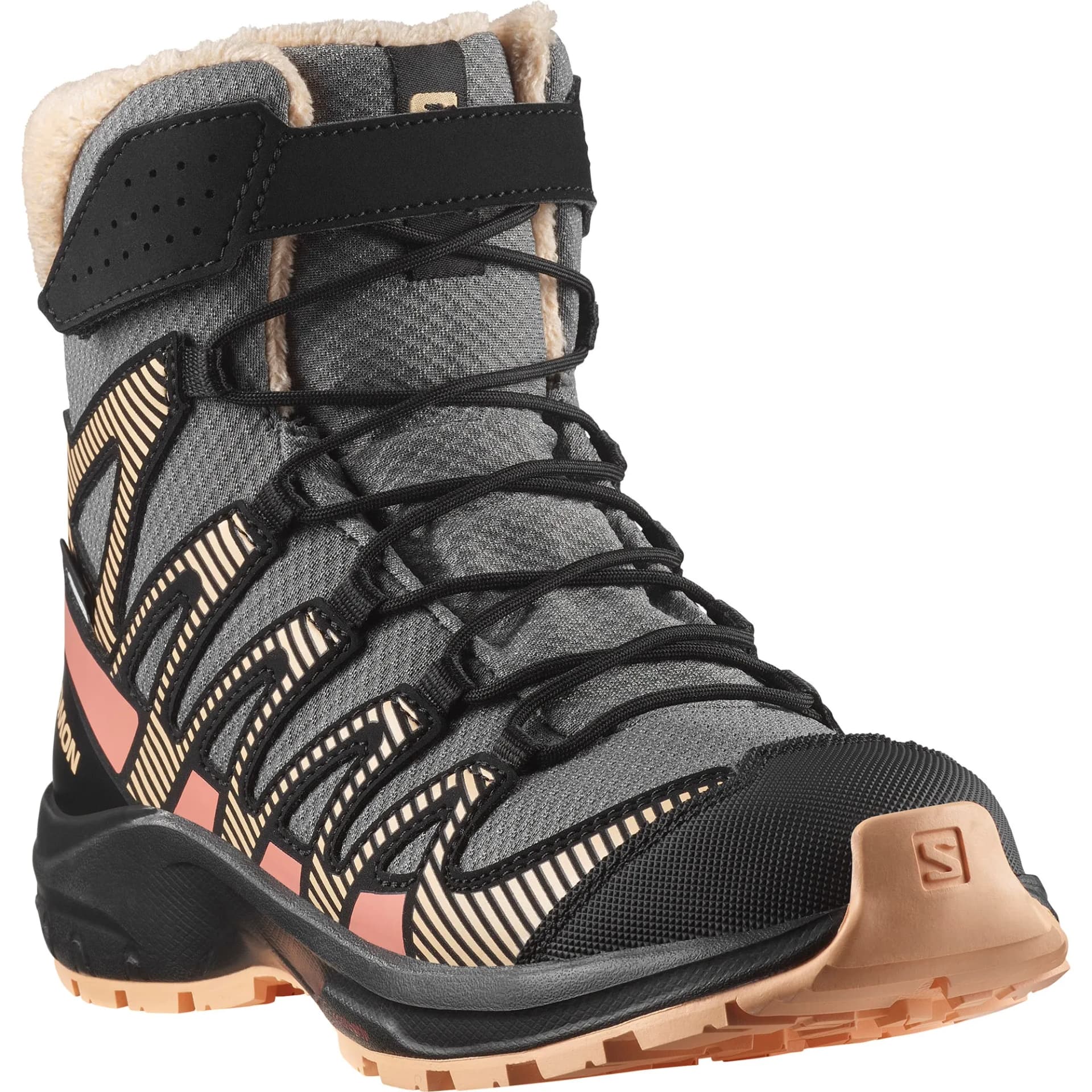 Детски Зимни Обувки Salomon XA PRO V8 WINTER WP Pwr/Blk — снимка 2