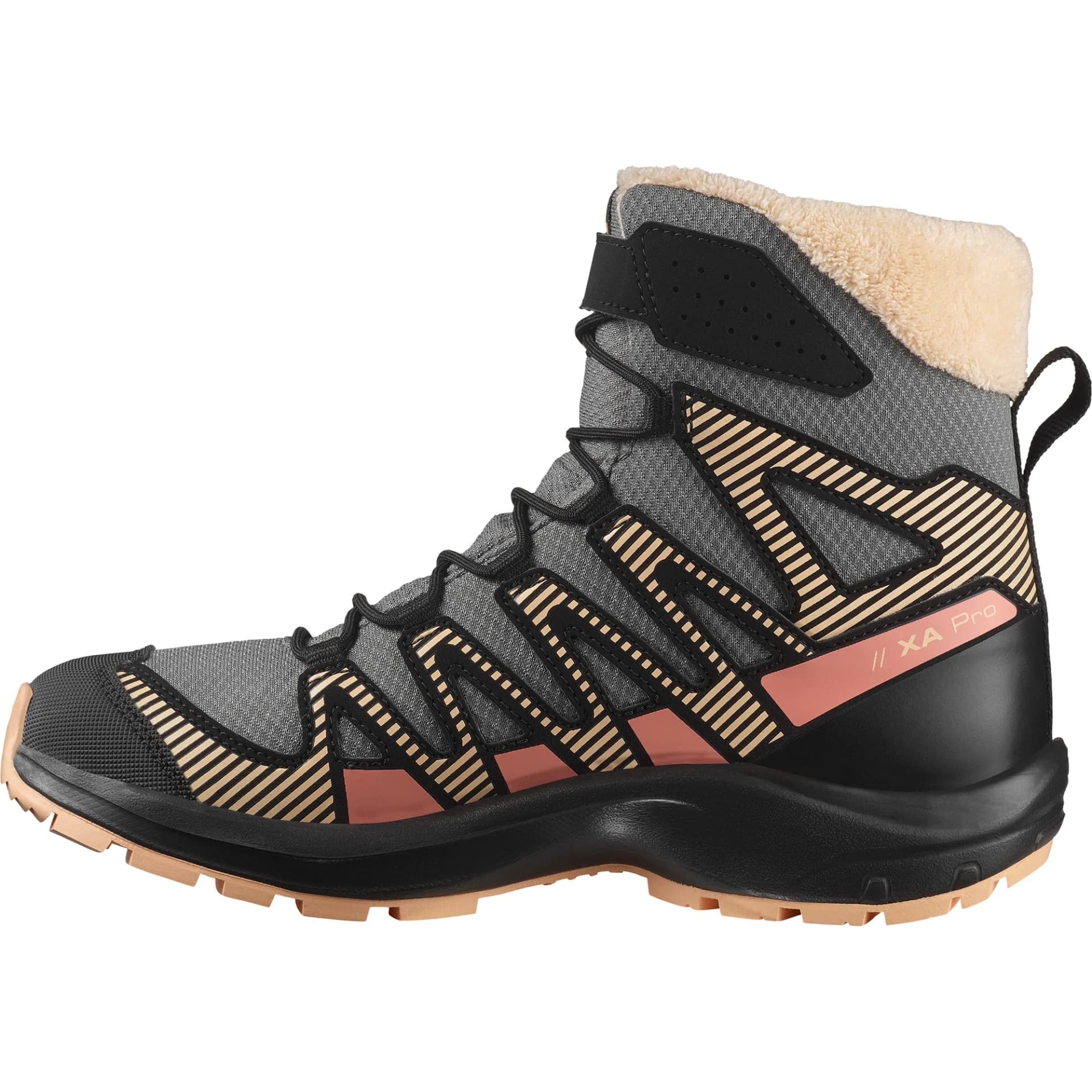 Детски Зимни Обувки Salomon XA PRO V8 WINTER WP Pwr/Blk — снимка 4