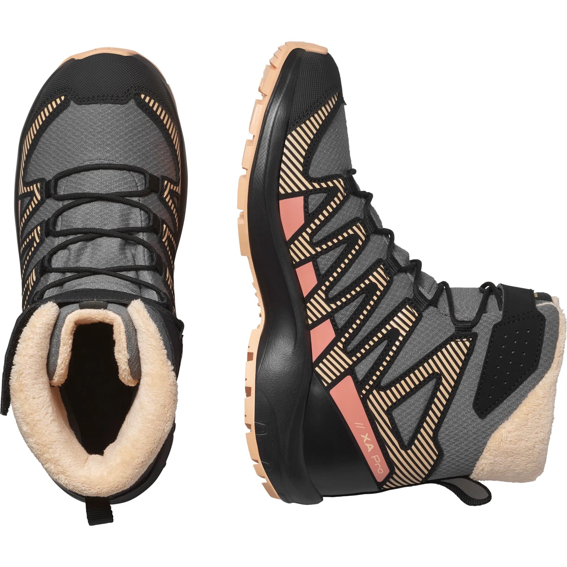 Детски Зимни Обувки Salomon XA PRO V8 WINTER WP Pwr/Blk — снимка 5