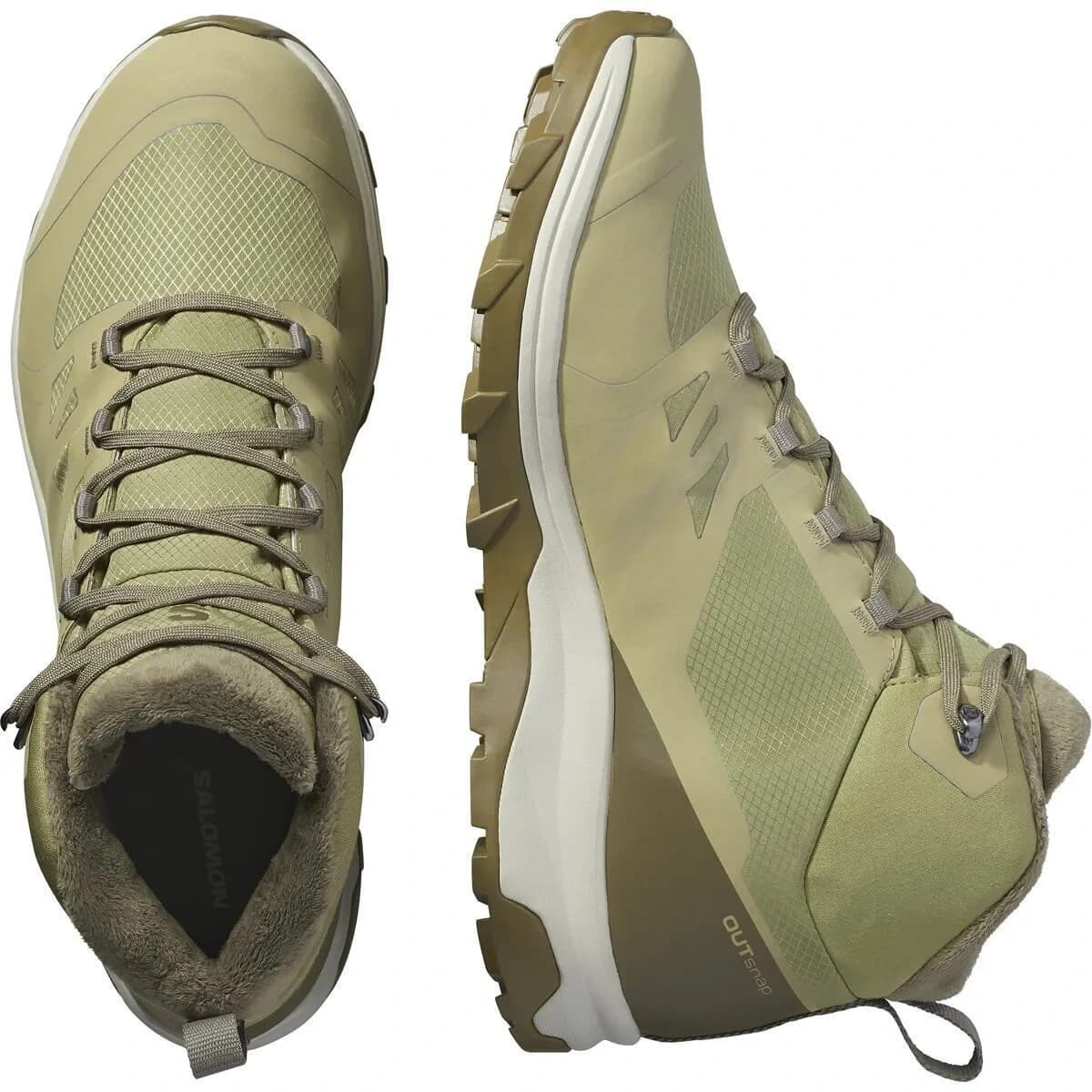Обувки Salomon OUTSNAP CSWP Aloe/Stoneg/Coyote — снимка 3
