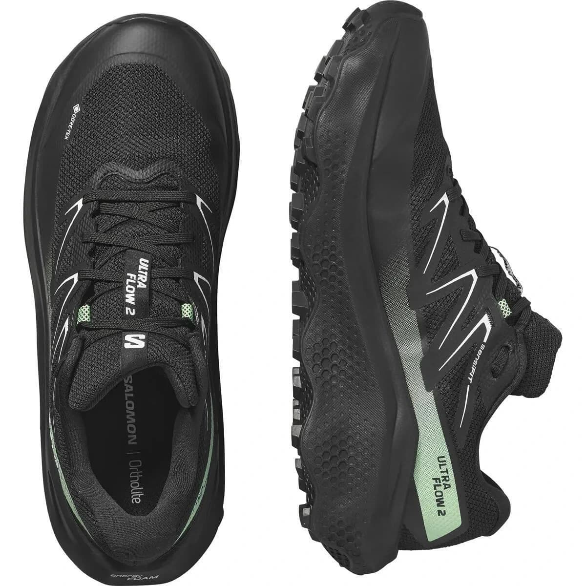 Обувки Salomon ULTRA FLOW 2 GTX Blk/Blk/Patin — view 3