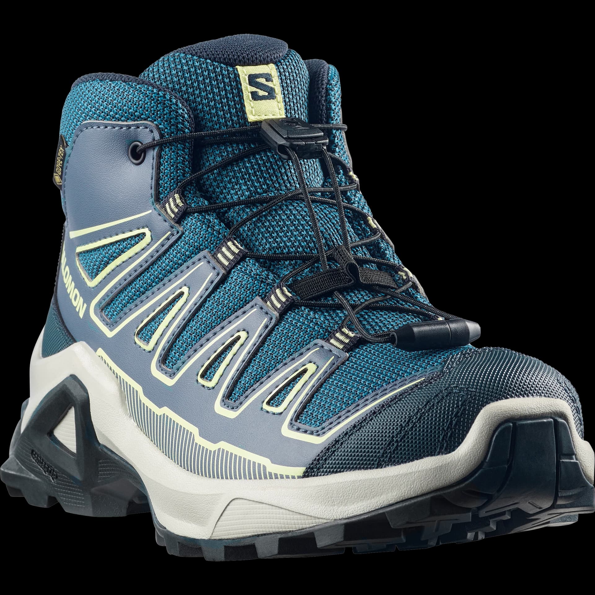 Детски Туристически Обувки Salomon X ULTRA MID GTX J Grisai/Spellb/Bu — снимка 2