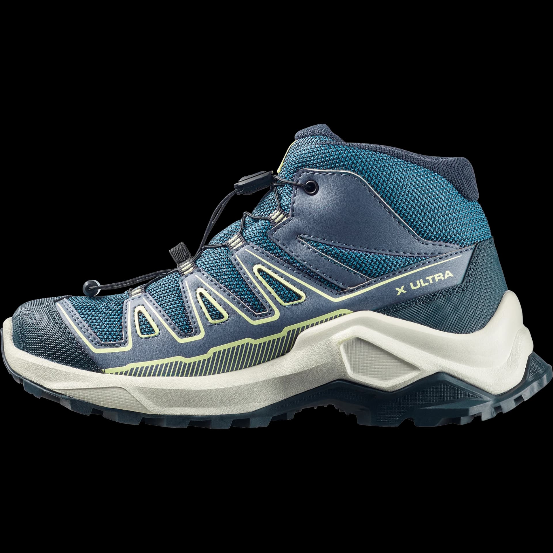 Детски Туристически Обувки Salomon X ULTRA MID GTX J Grisai/Spellb/Bu — снимка 3