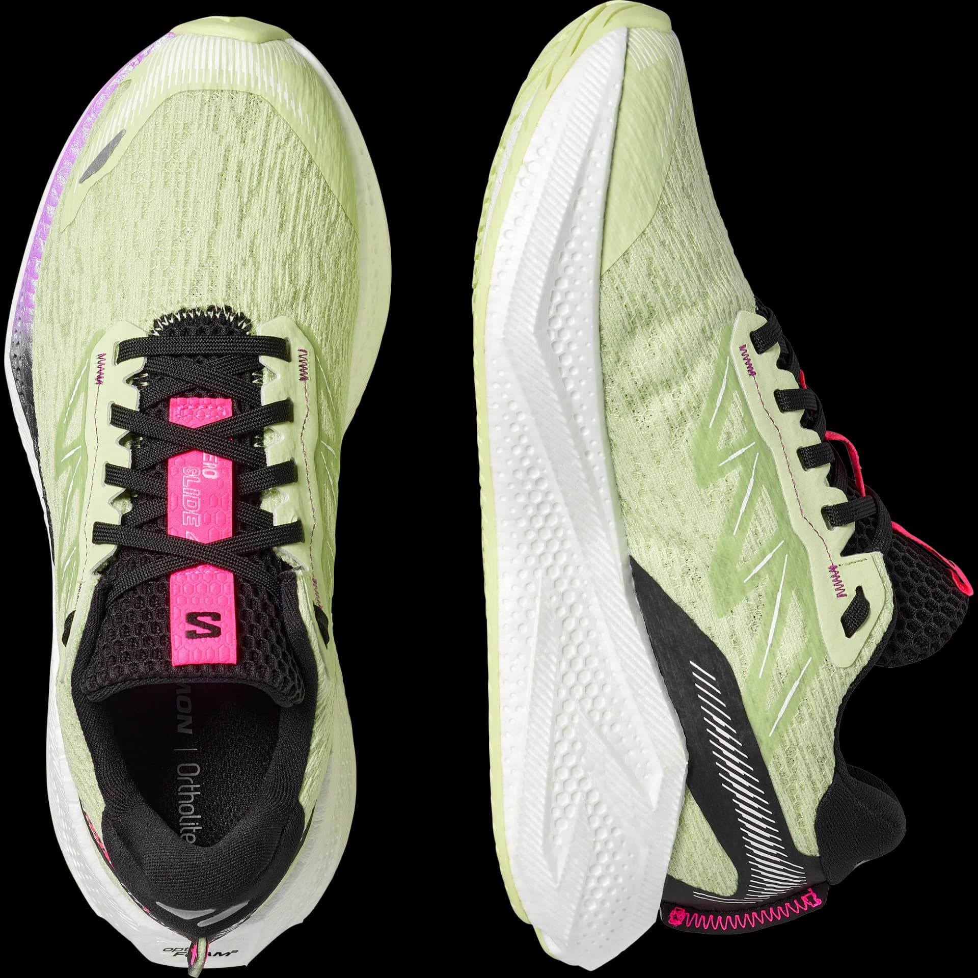 Дамски Обувки За Бягане Salomon AERO GLIDE 4 W Butrfly/Wht/Blk — view 3