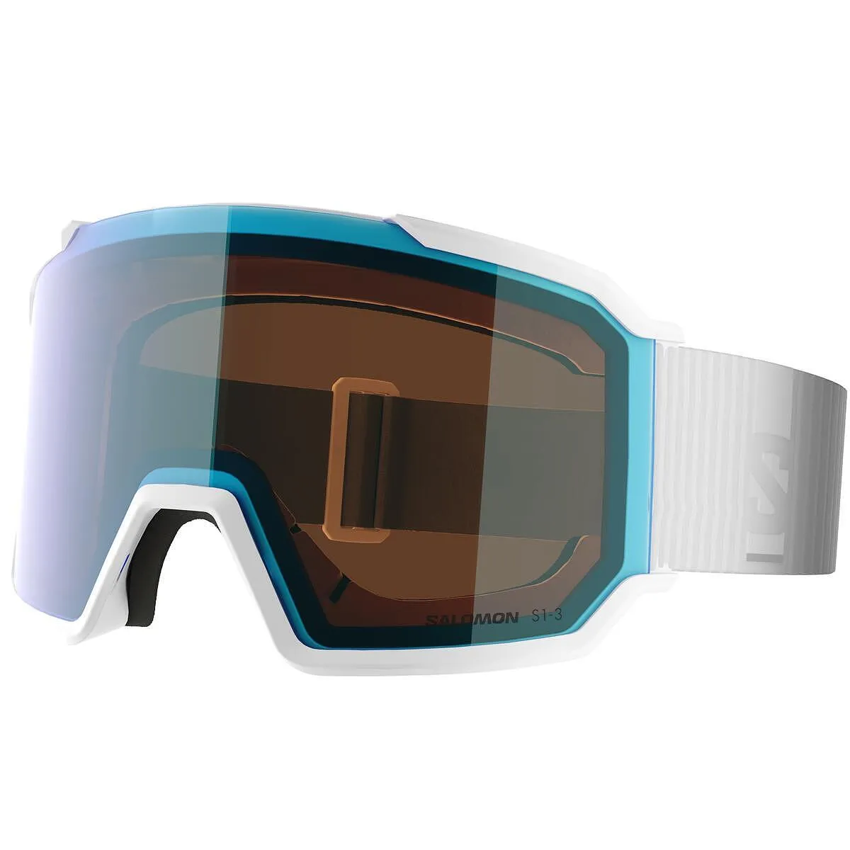 Унисекс Ски Сноуборд Маска Очила Salomon S/VIEW 3 PHOTO White/Blue — view 2