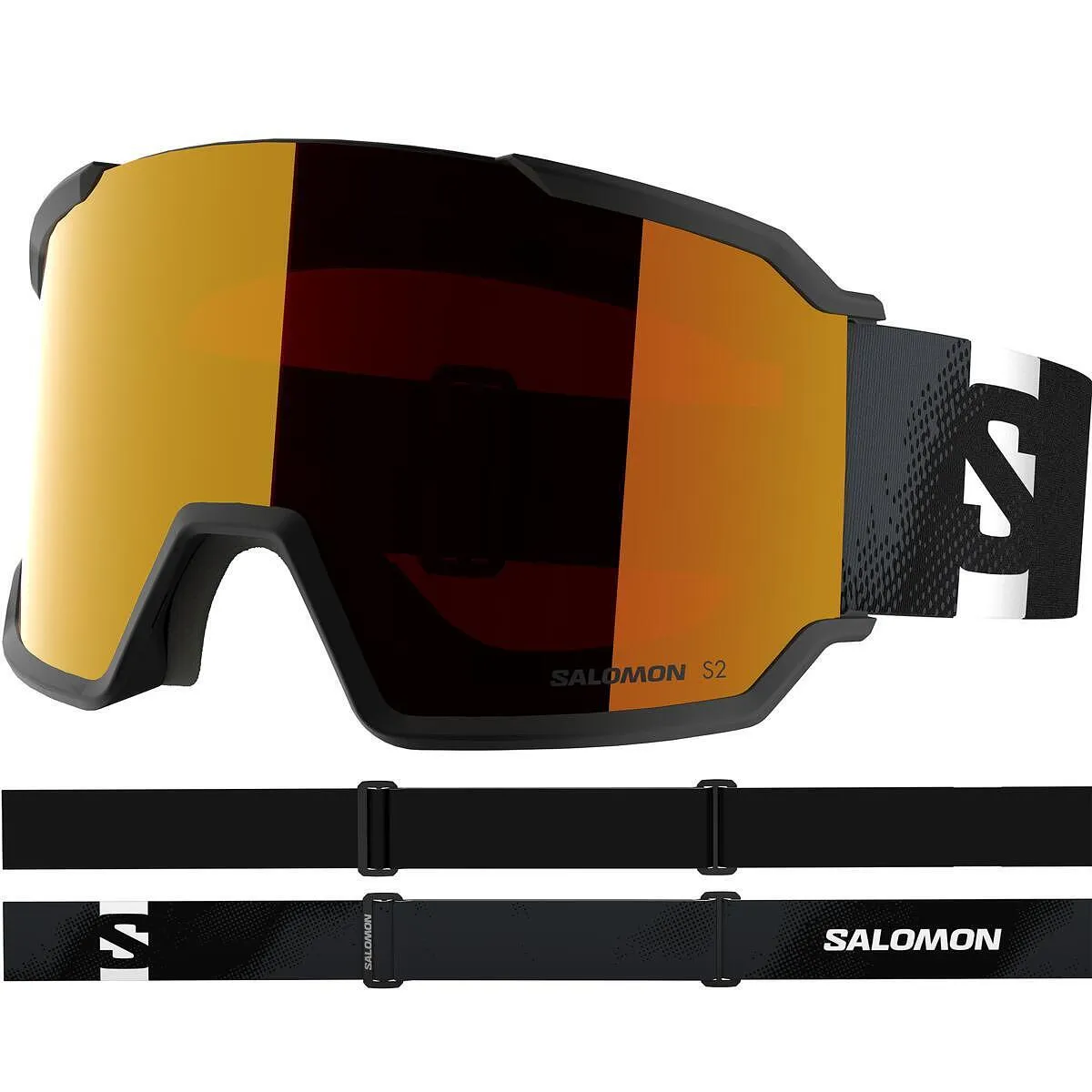 Унисекс Ски Сноуборд Маска Очила Salomon S/VIEW 3 Blk/Mid Red