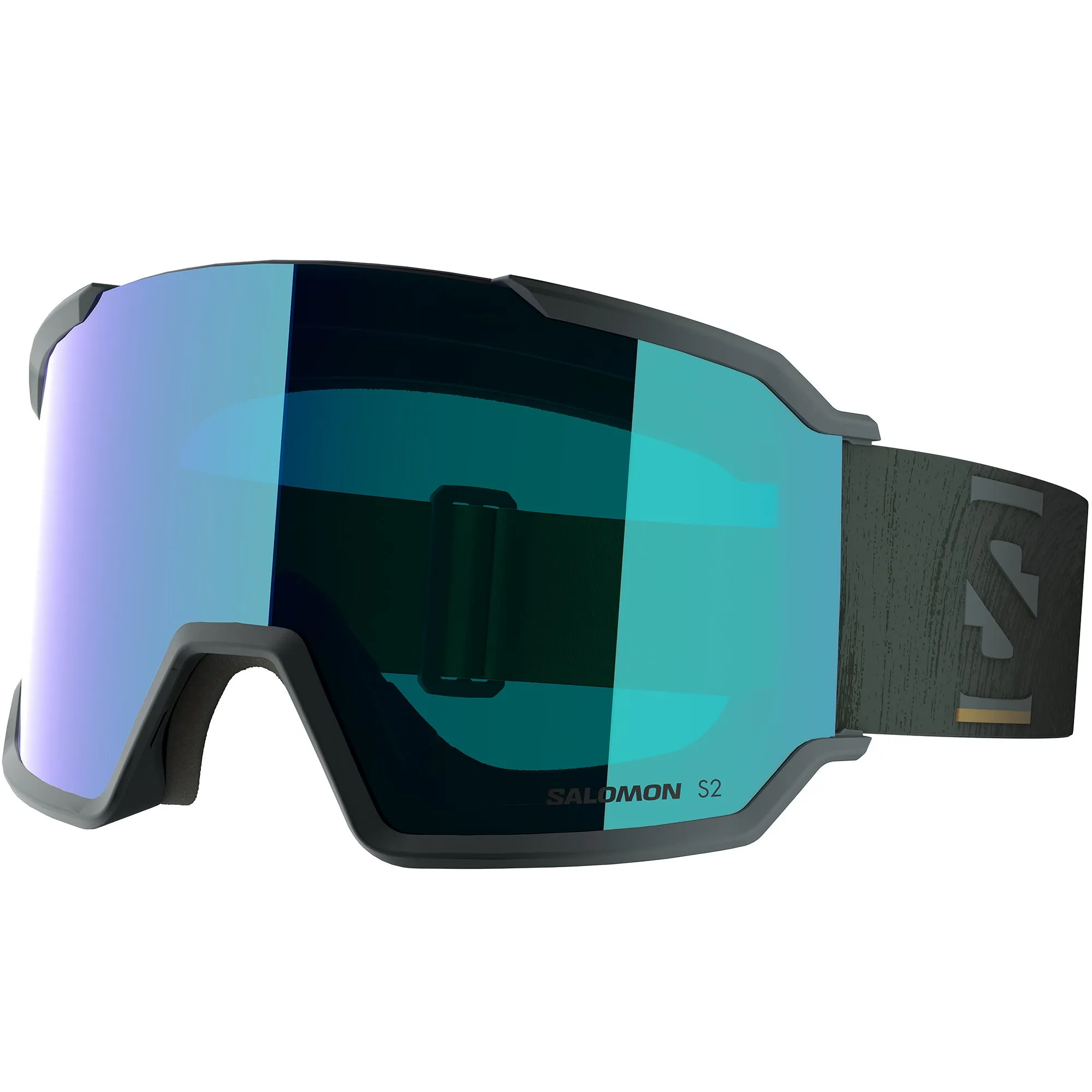 Унисекс Ски Сноуборд Маска Очила Salomon S/VIEW 3 Grn Gab/Mid Bl