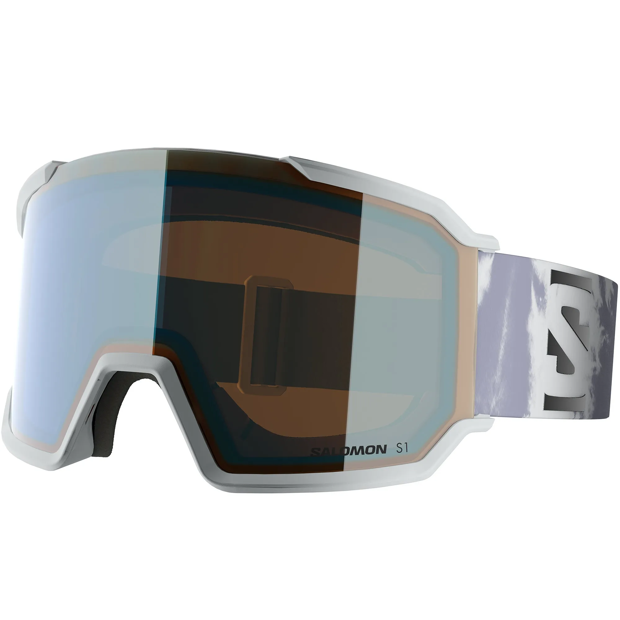 Унисекс Ски Сноуборд Маска Очила Salomon S/VIEW 3 Ice Fl/Lit Bl — снимка 2