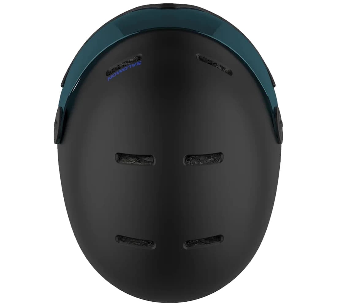 Детска Ски Сноуборд Каска с Визьор Salomon ORKA VISOR Blk/Un FLS BLUE — снимка 2